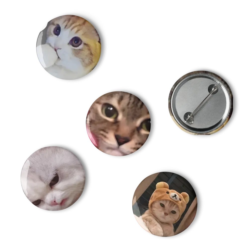Set of Pin Buttons: Meme Cats 46 product image (6)