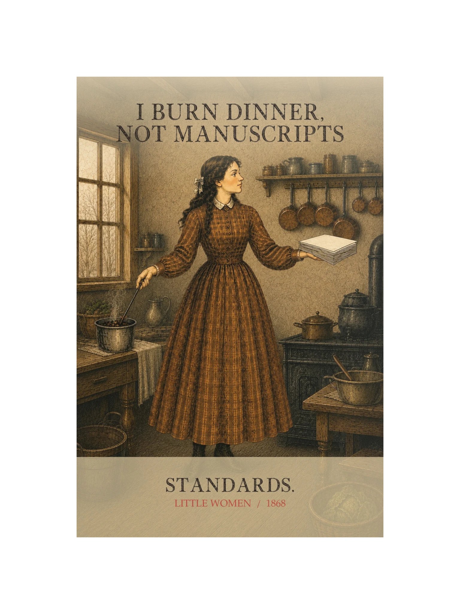 I Burn Dinner, Not Manuscripts — Little Women Art Print product image (12)
