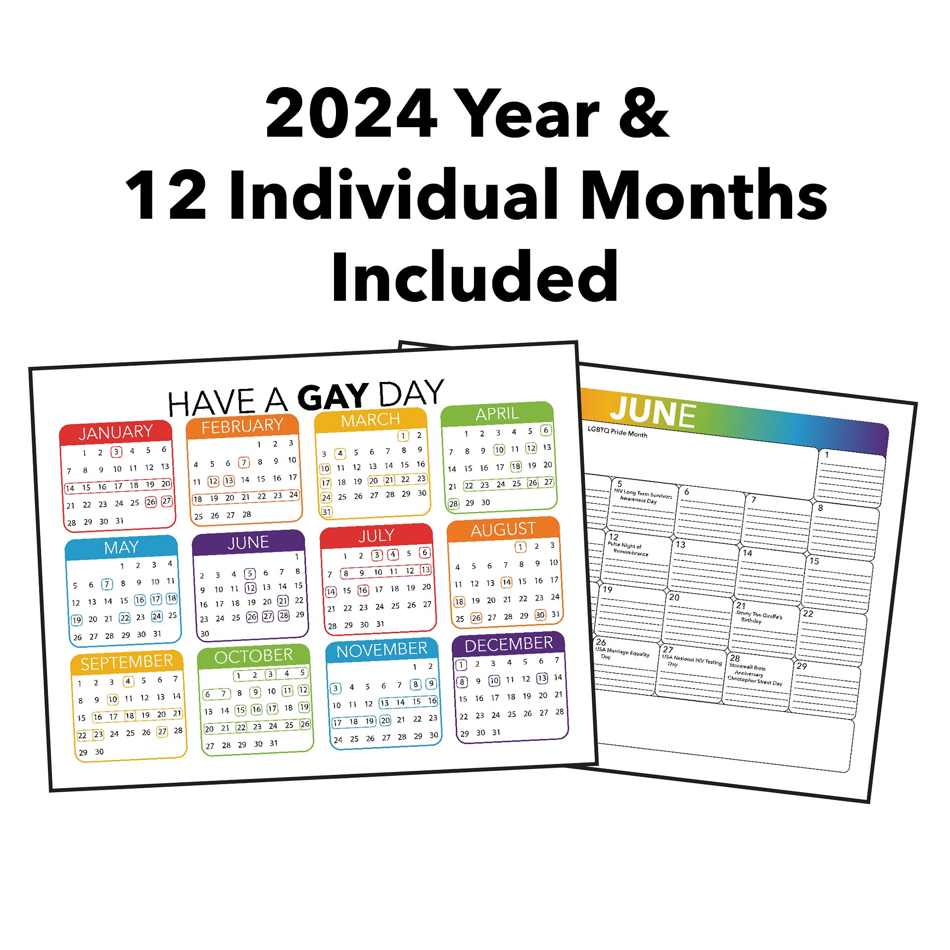 2024 LGBTQ Calendar product image (4)