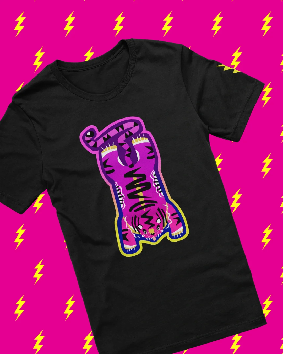 Purple and Yellow Tiger - T-Shirt product image (1)
