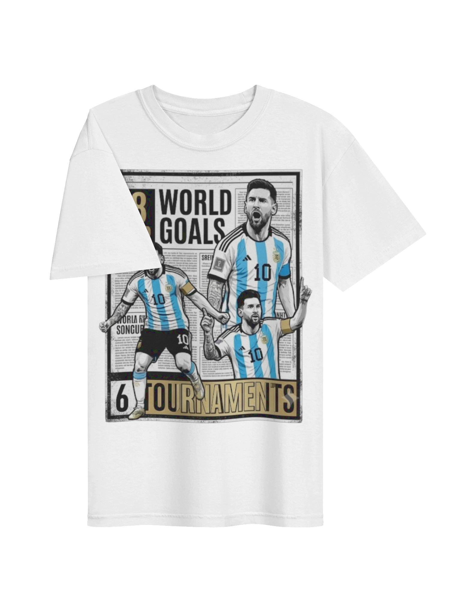 Messi 18 Goals T-Shirt - All Time World Cup Top Scorer Graphic Tee product image (36)