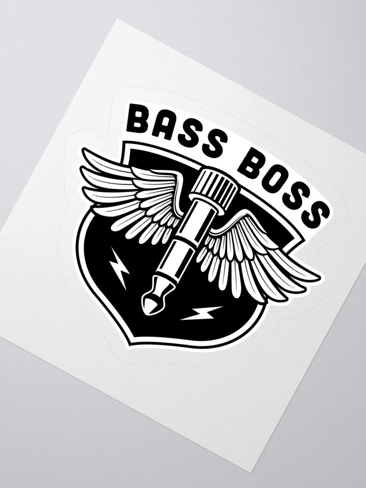Bass Boss Sticker: Perfect for Music Lovers and Gamers product image (2)