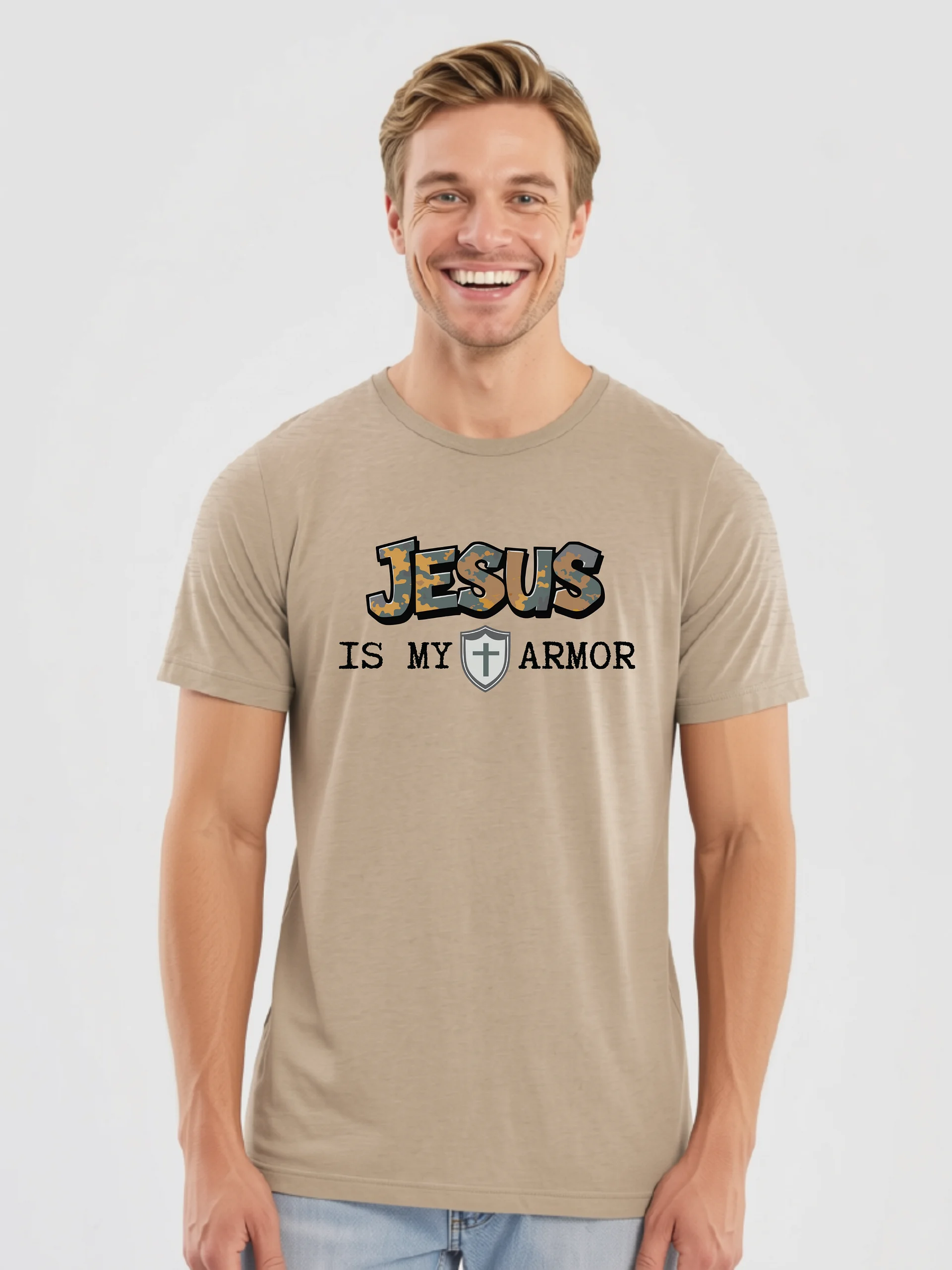 Jesus Is My Armor Workout T-shirt product image (3)