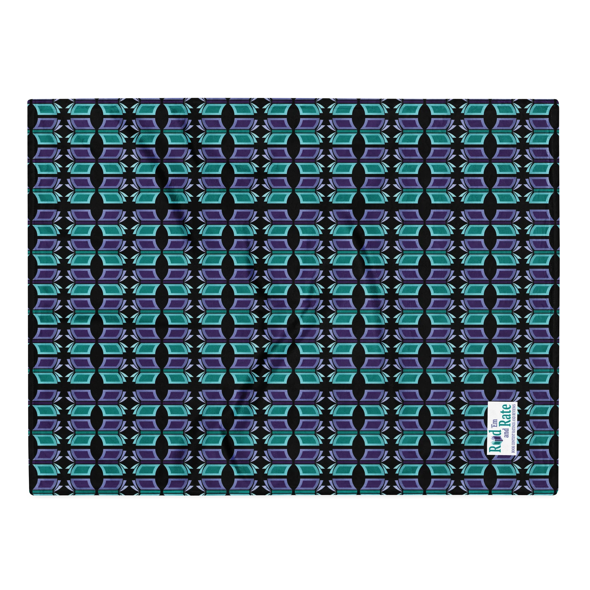 Bookish Blanket (Black Background) product image (1)