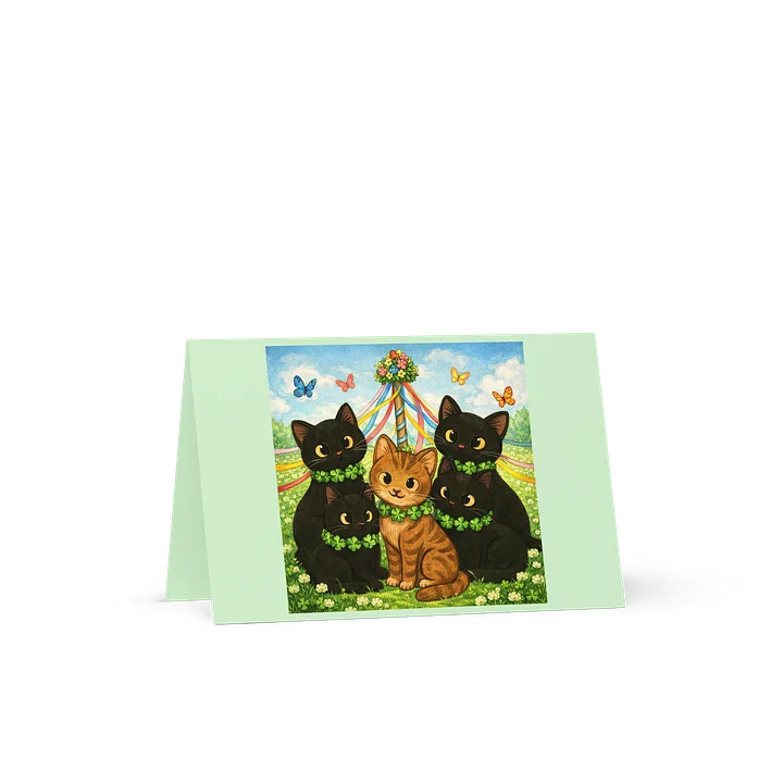 Cat brigade Spring Greeting Card product image (1)