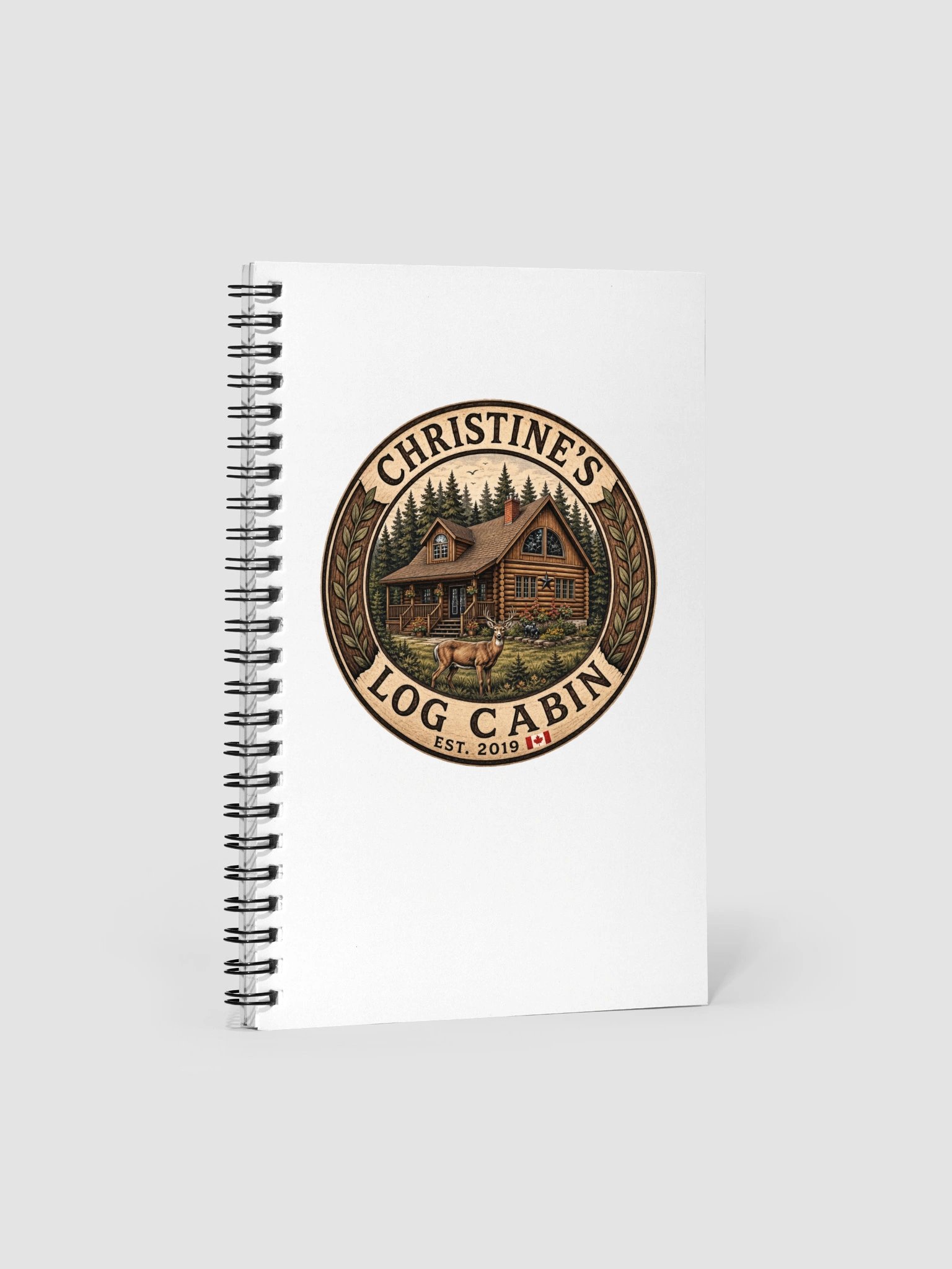 Christine's Log Cabin Kraft Cover Notebook | Journal & Planner product image (1)
