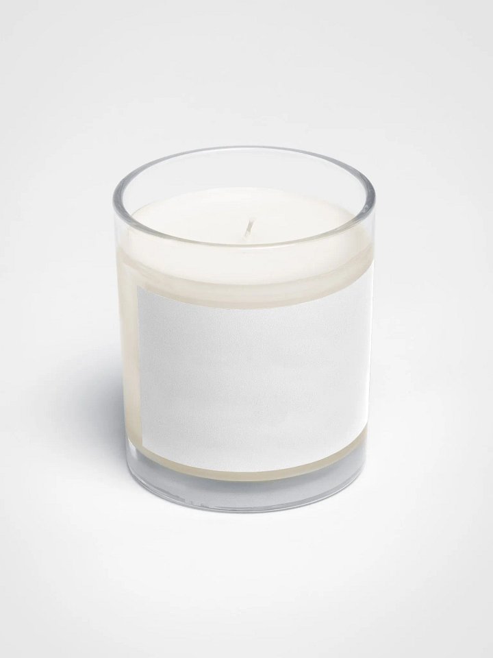 Soy Wax Candle In A Clear Glass Jar product image (2)