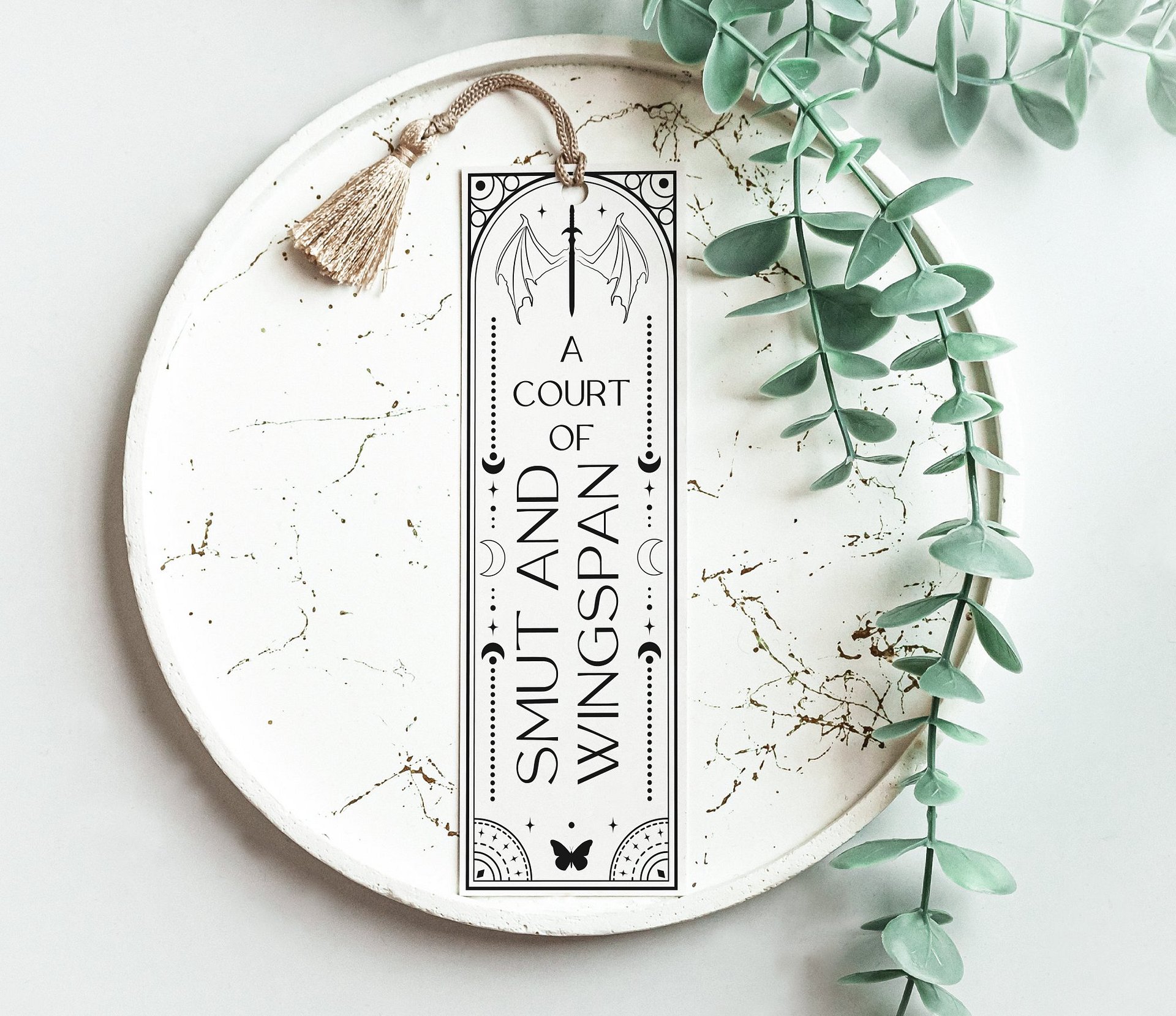 Smut Wingspan Fae Bookish Reader Tarot Bookmark SVG, Laser Cut File, Butterfly Books Fantasy Romance, Instant Digital Download product image (4)
