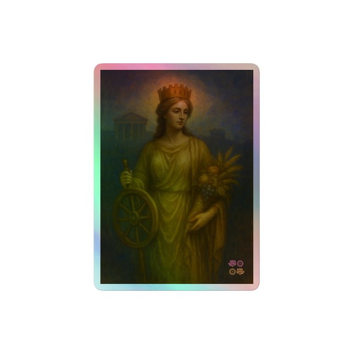 Goddess Fortuna Muliebris Holographic Sticker product image (2)