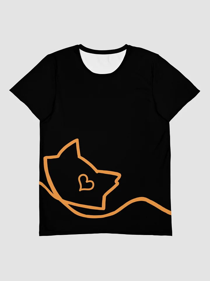Mellow Ribbon All-Over Print Athletic T-Shirt (Black) product image (1)