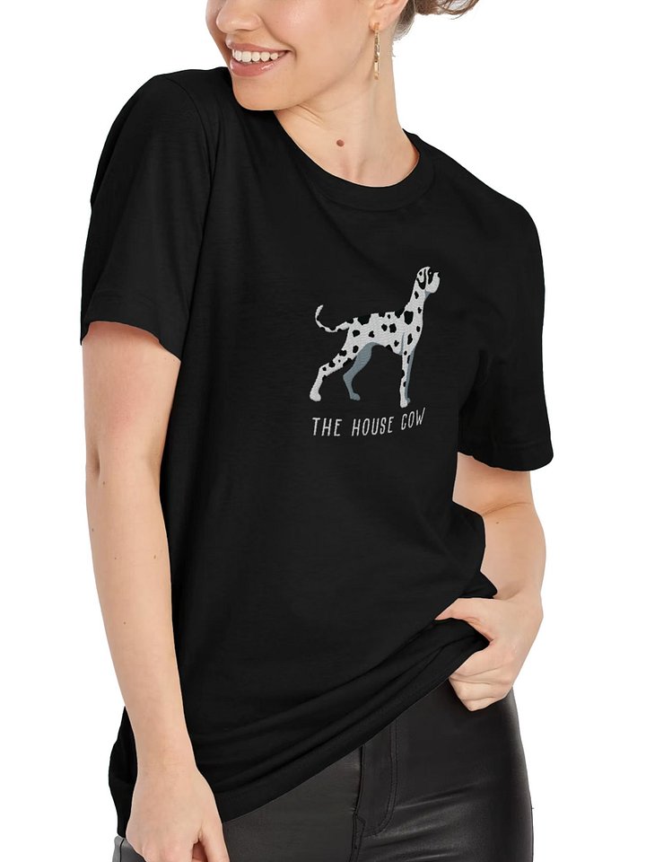 The House Cow T-Shirt(Embroidered) of a Great Dane(Harlequin) product image (2)