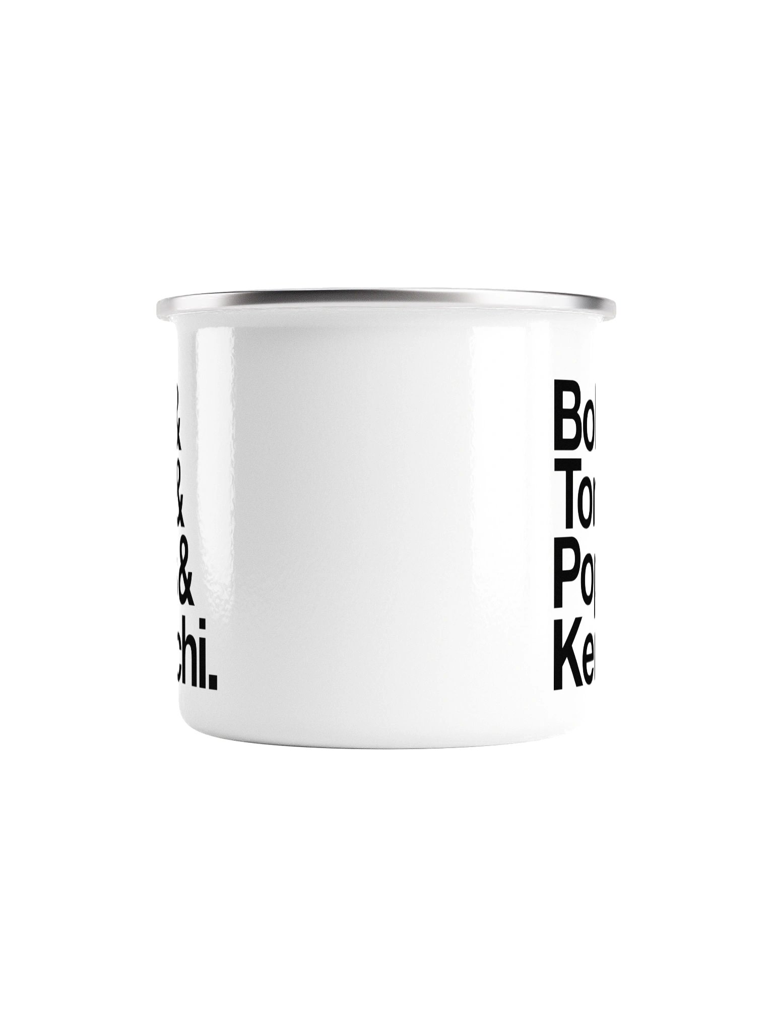 Bob & Tom & Pops & Kenichi. Enamel Mug product image (4)
