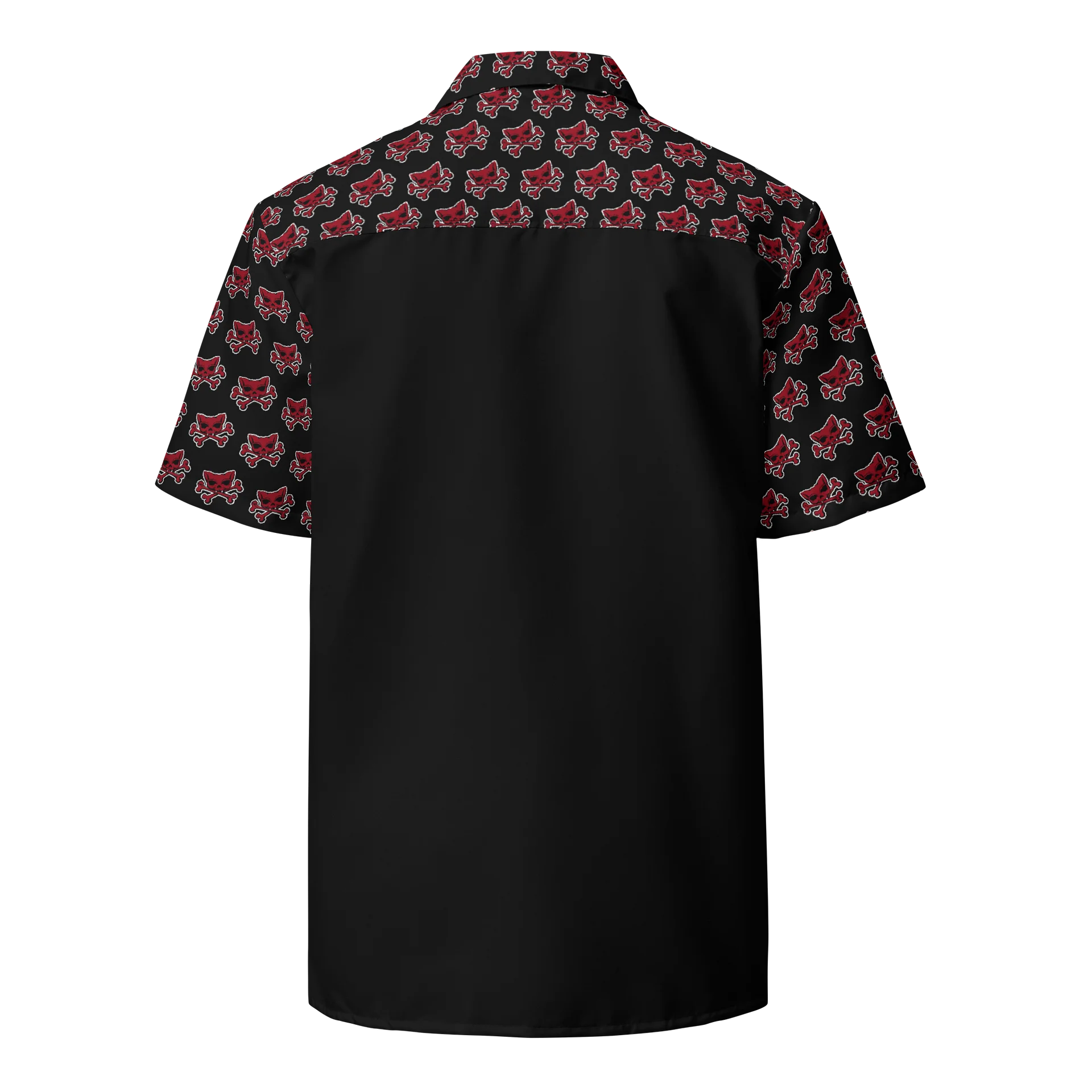 Red Kat Skull Hawaiian Shirt product image (2)
