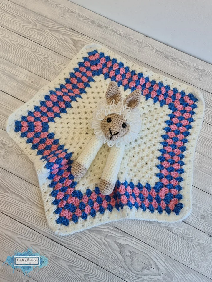 Llama Lovey Crochet Pattern - Lola & Luis Security Blanket PDF Pattern - Crafting Happiness product image (2)
