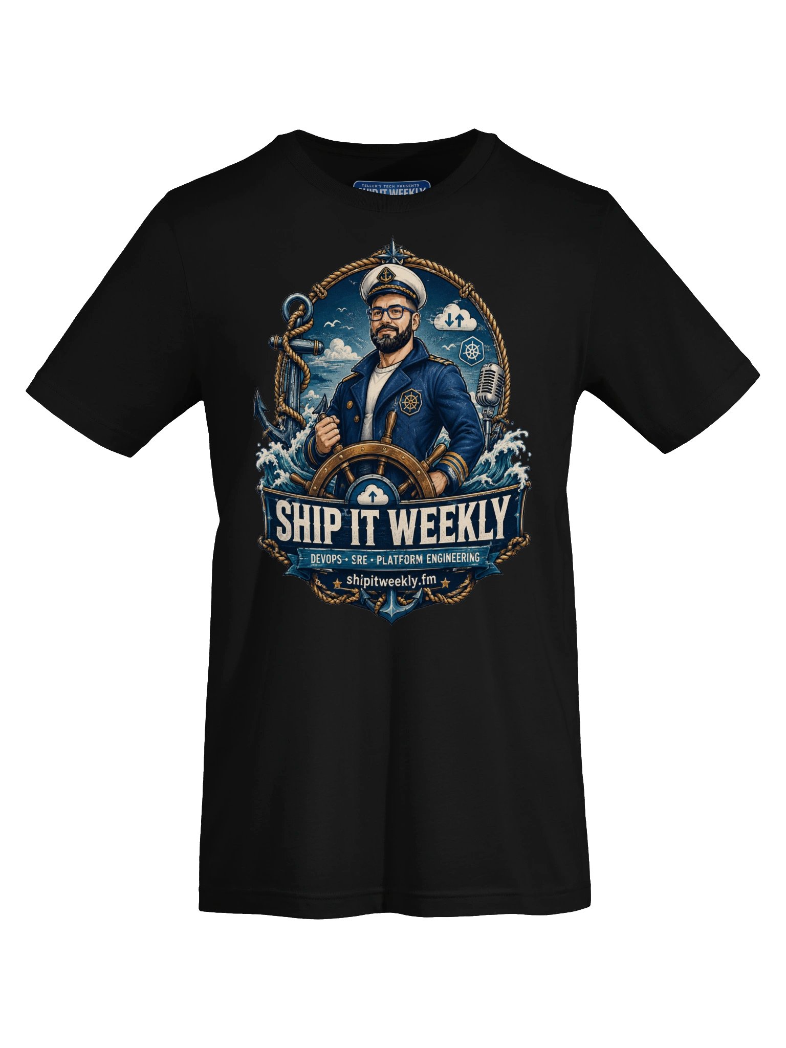 Captain of Prod | Ship It Weekly DevOps Tee product image (43)