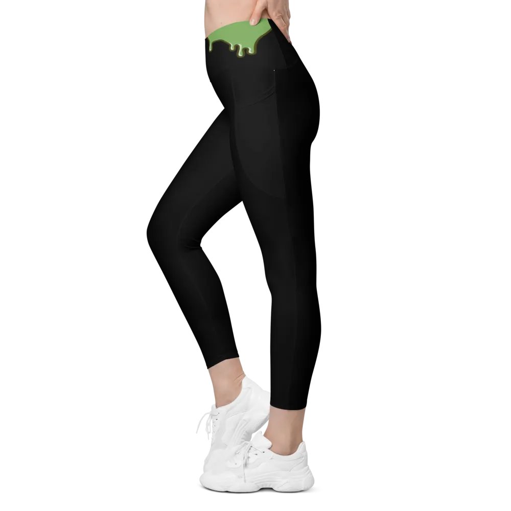 Sun-Protected Crossover Leggings with Pockets product image (11)