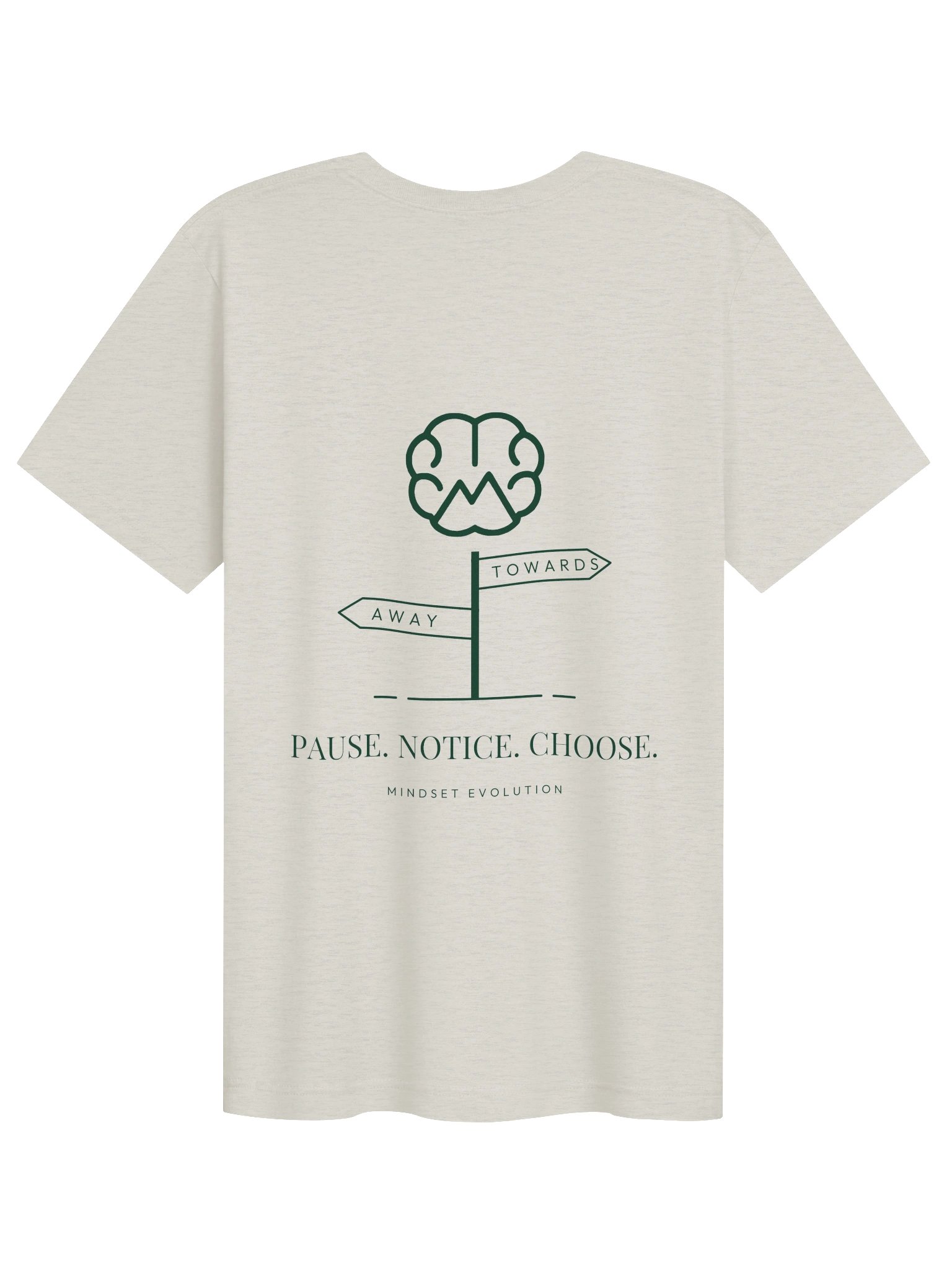 Mindset Evolution — The Choice Point Tee (Heather Dust) product image (2)