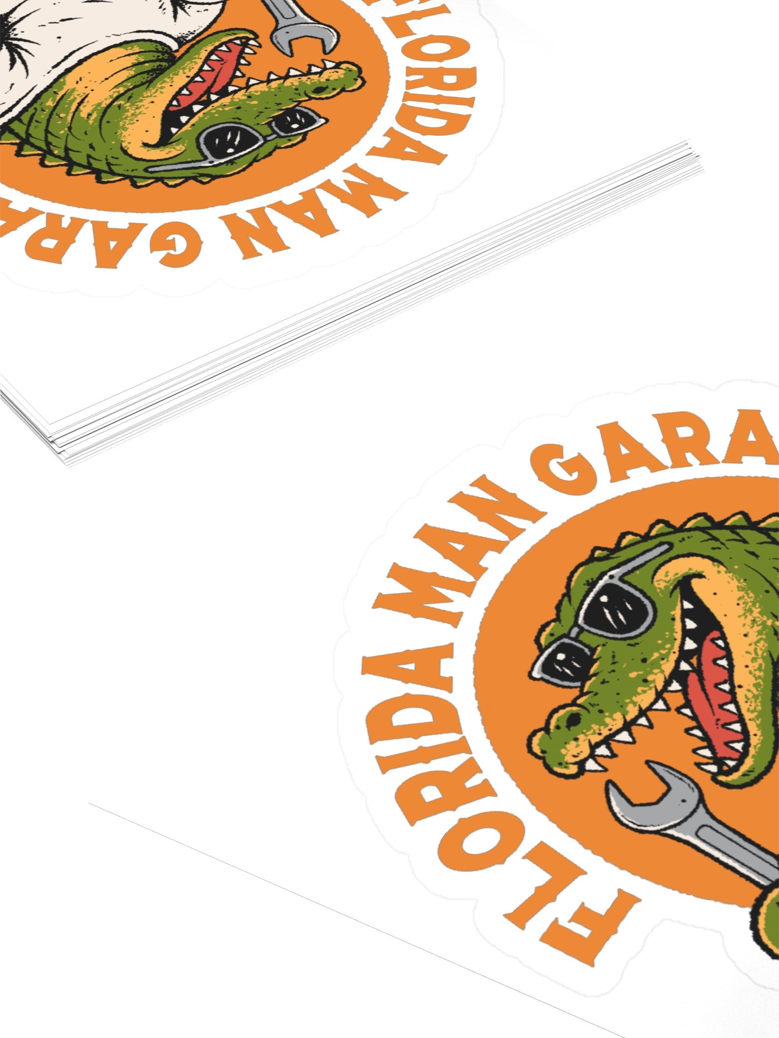 Florida Man Garage Sticker product image (11)