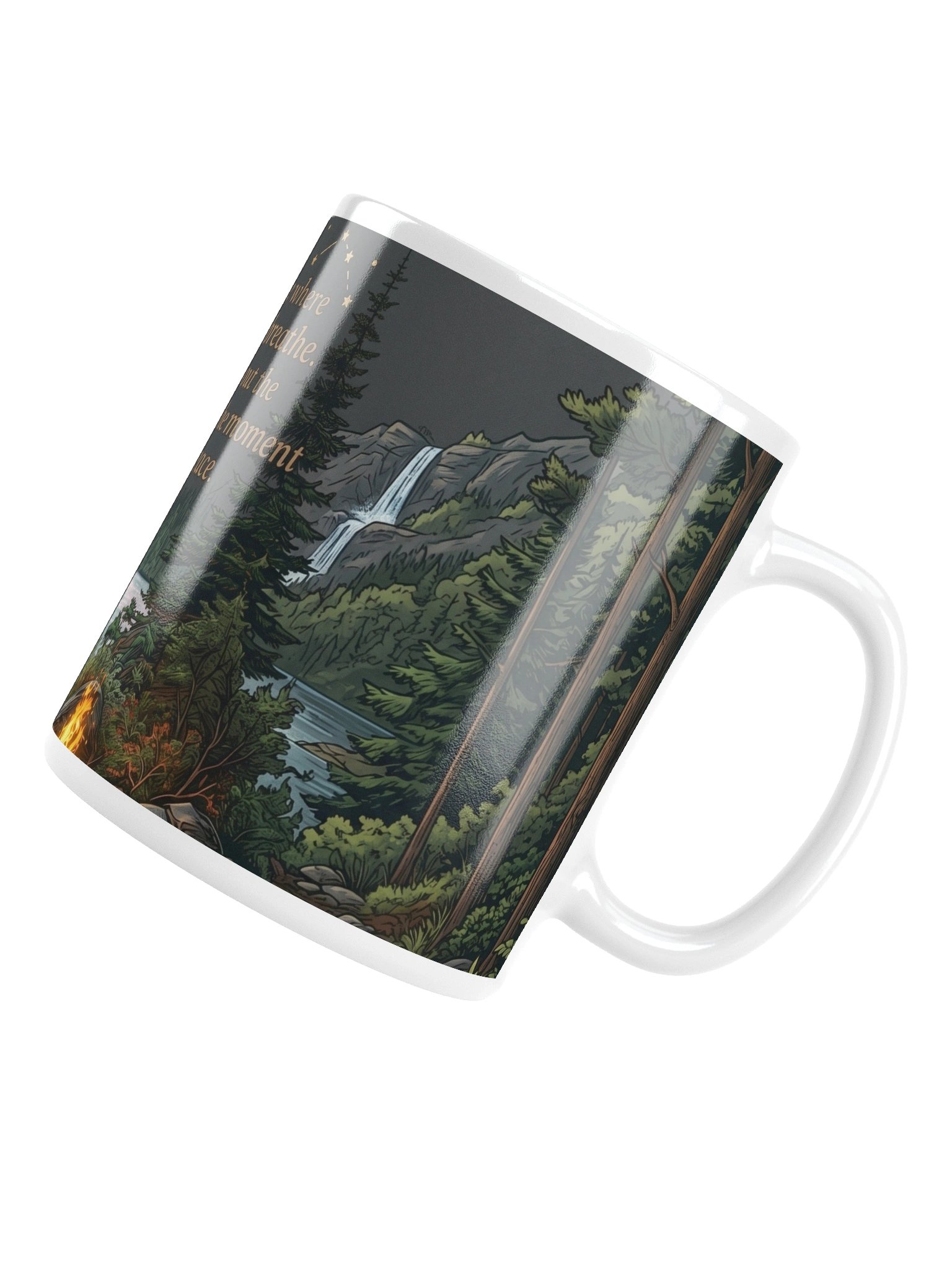 The Soul’s Sanctuary | Serene Lakeside Camping Mug - "Find Your Peace" Quote product image (18)