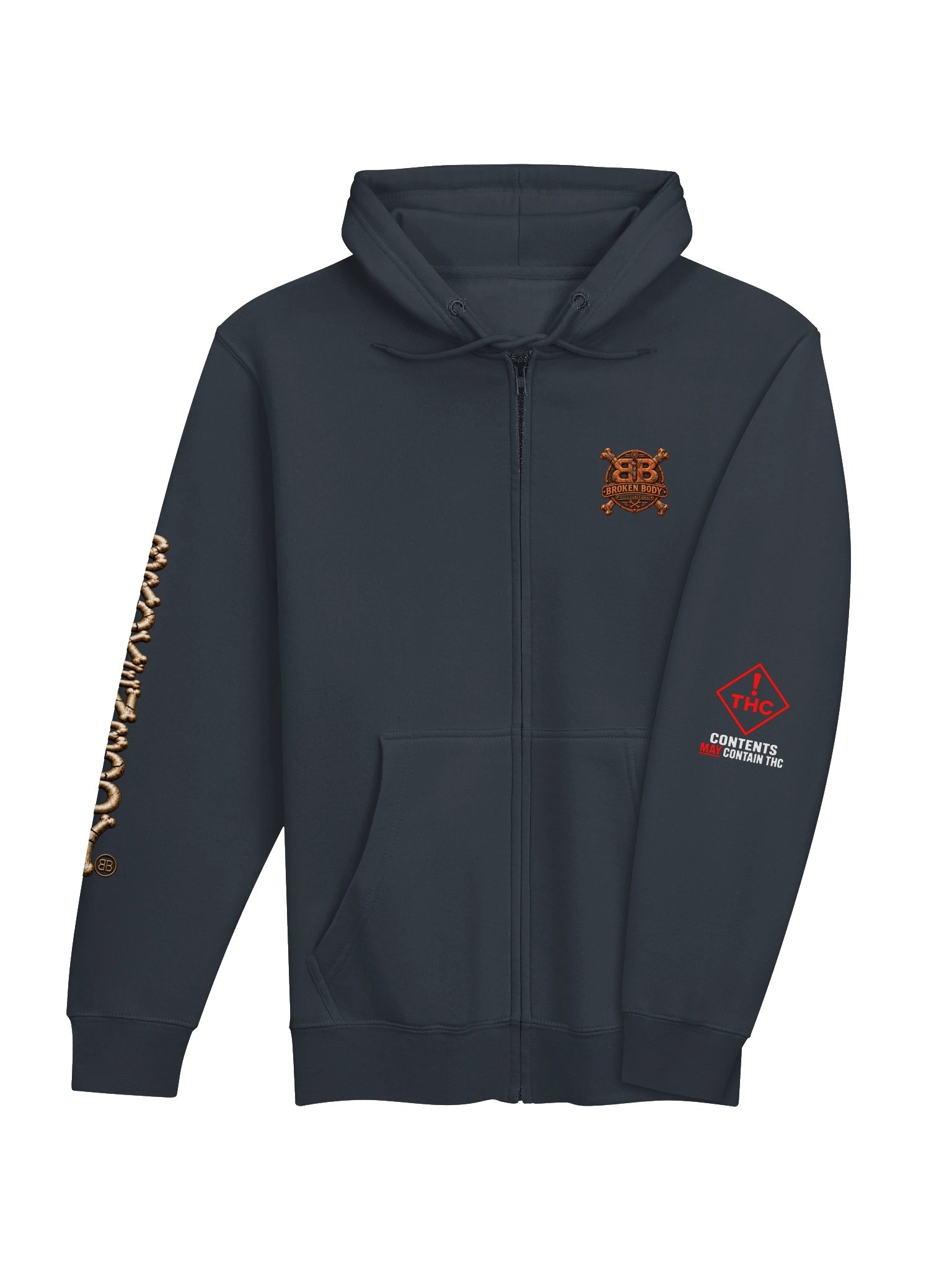 THC Check Engine Hoodie — Check Engine On, THC On, Give a Shit Off | Broken Body™ product image (5)