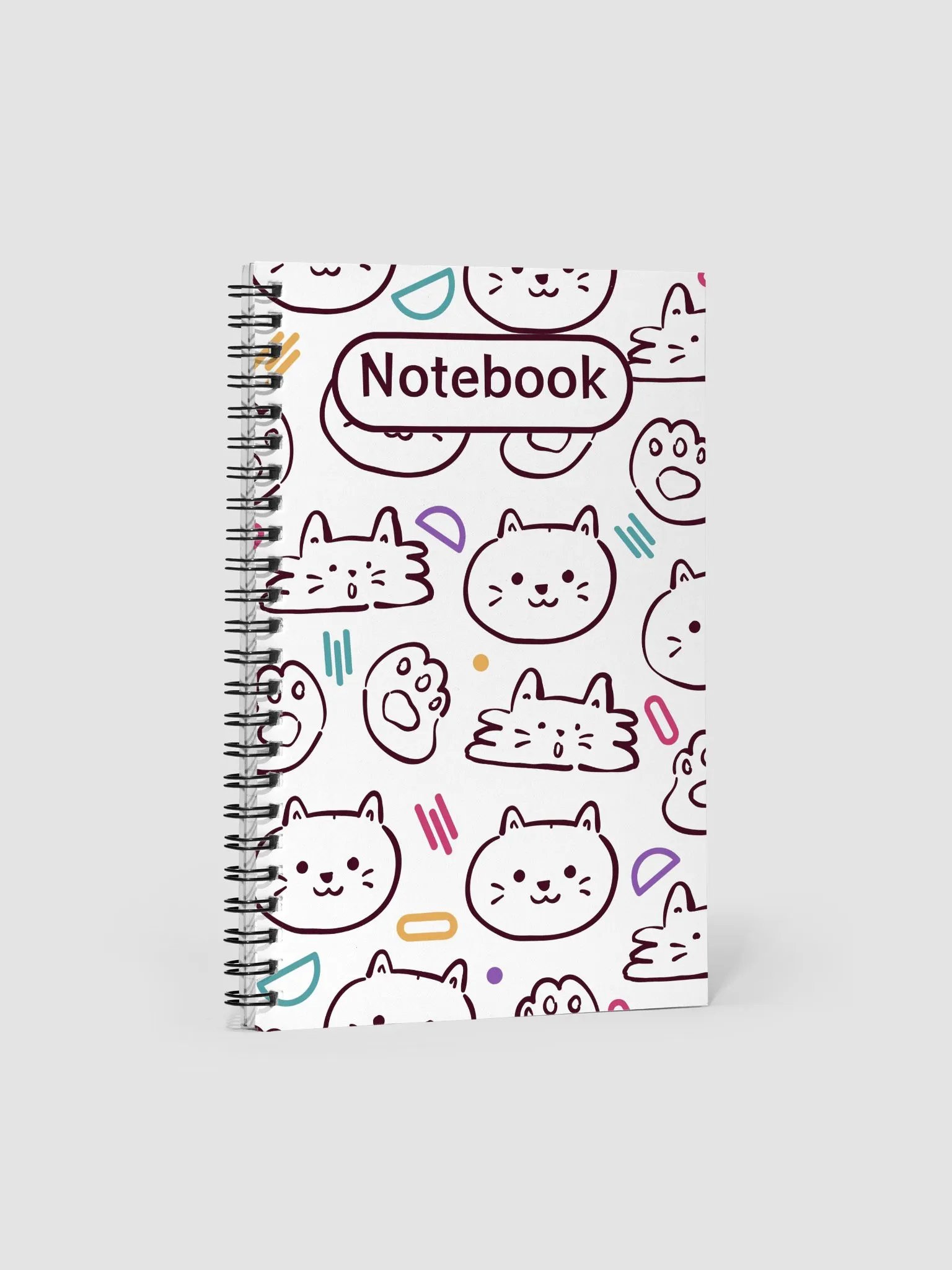 Whimsi-Cats Spiral Notebook product image (1)