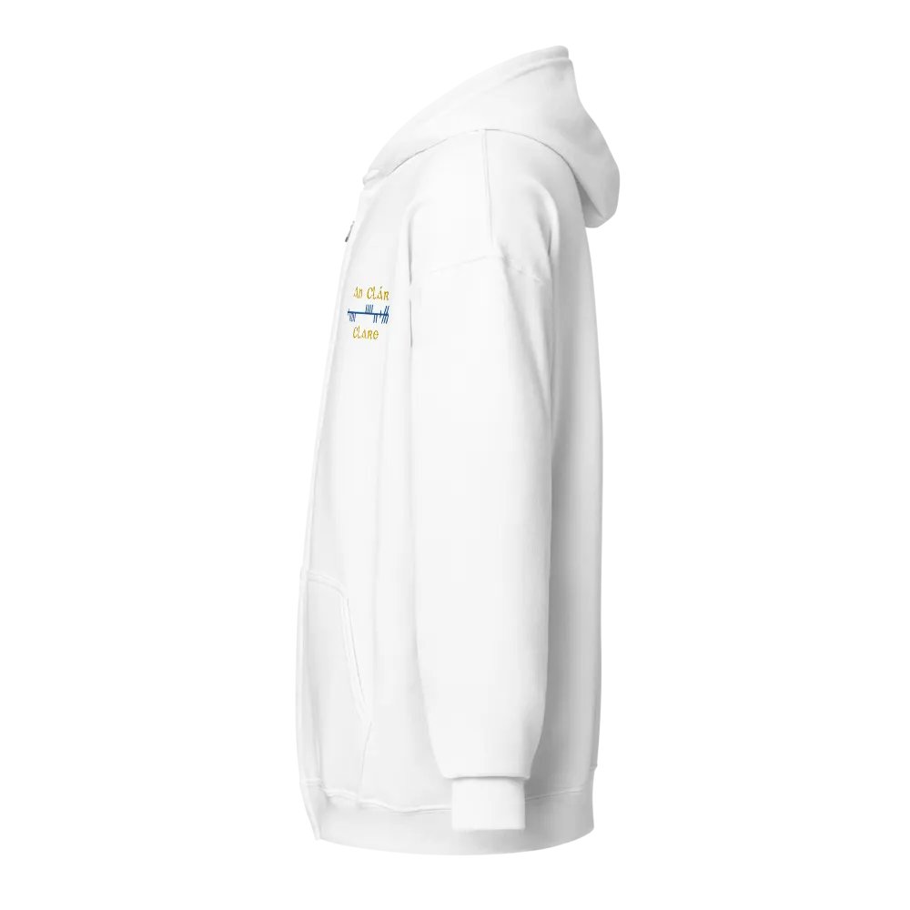 Clare/An Clár Orthodox Style Ogham embroidered Zip Hoodie product image (3)