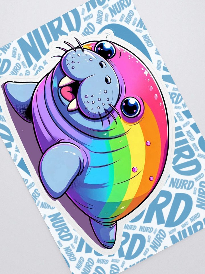 Hue Manatee Sticker (large) product image (1)
