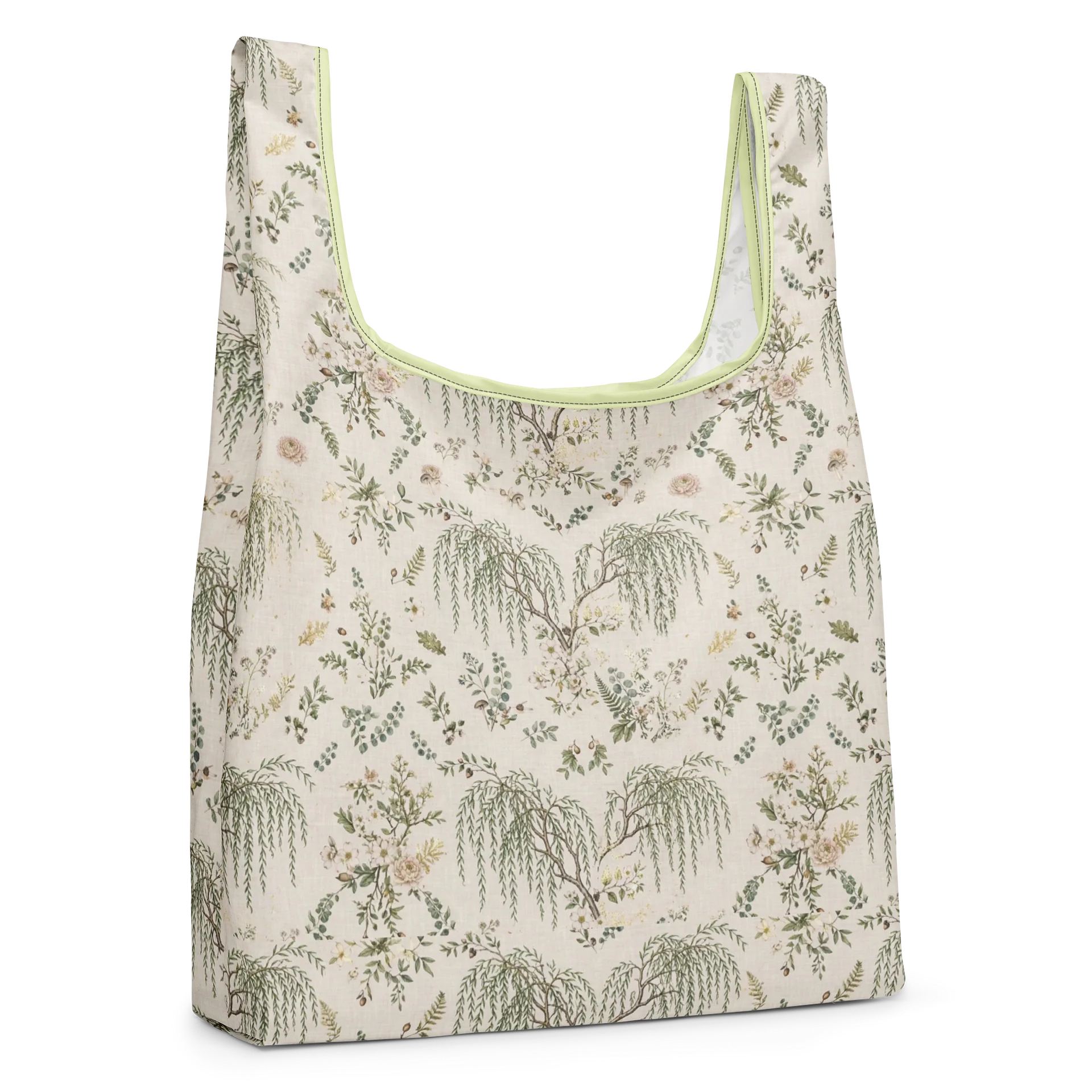 Muted Floral Willow Shopping Bag product image (4)