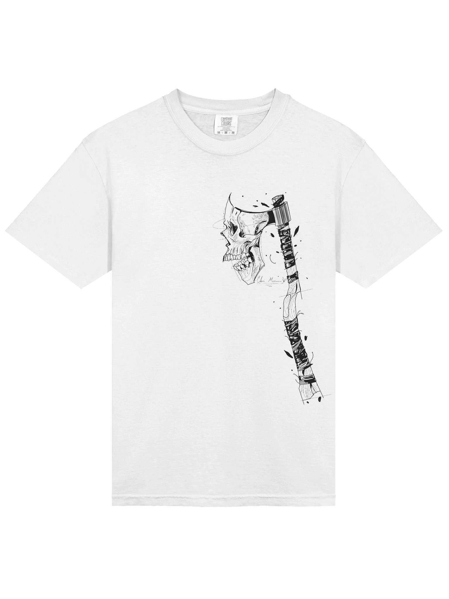 skull axe tee product image (3)