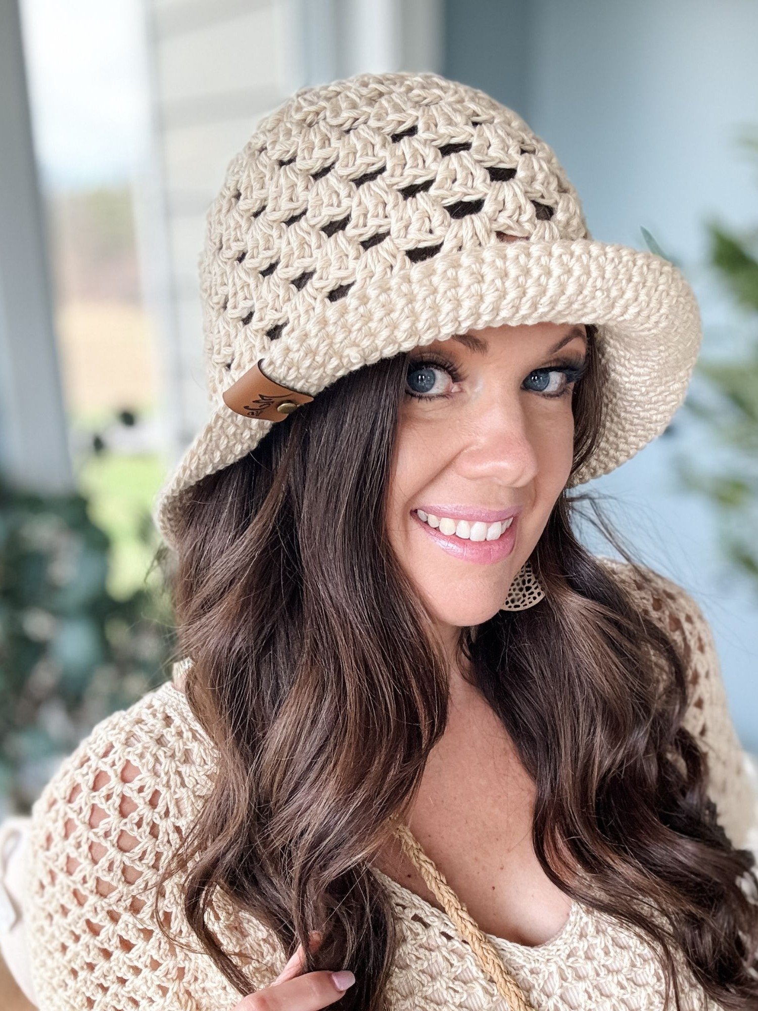Wallflower Granny Stitch Hat Crochet Pattern product image (5)