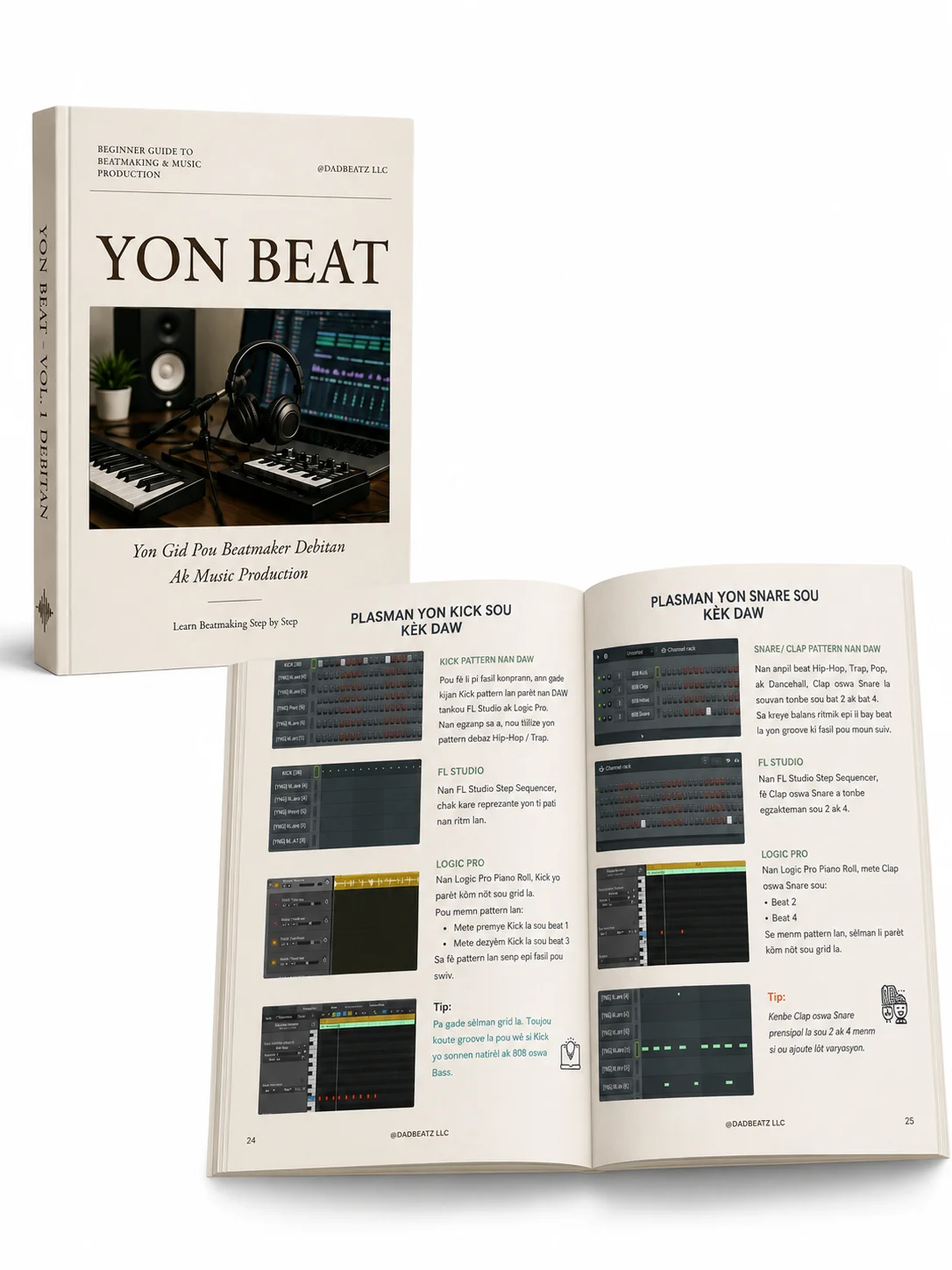 Beatmaking for Beginners in Haitian Creole – FL Studio & Logic Pro eBook product image (3)
