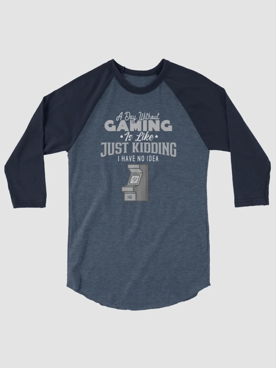 A day Without Gaming ~Tultex Fine Jersey Raglan Tee product image (1)