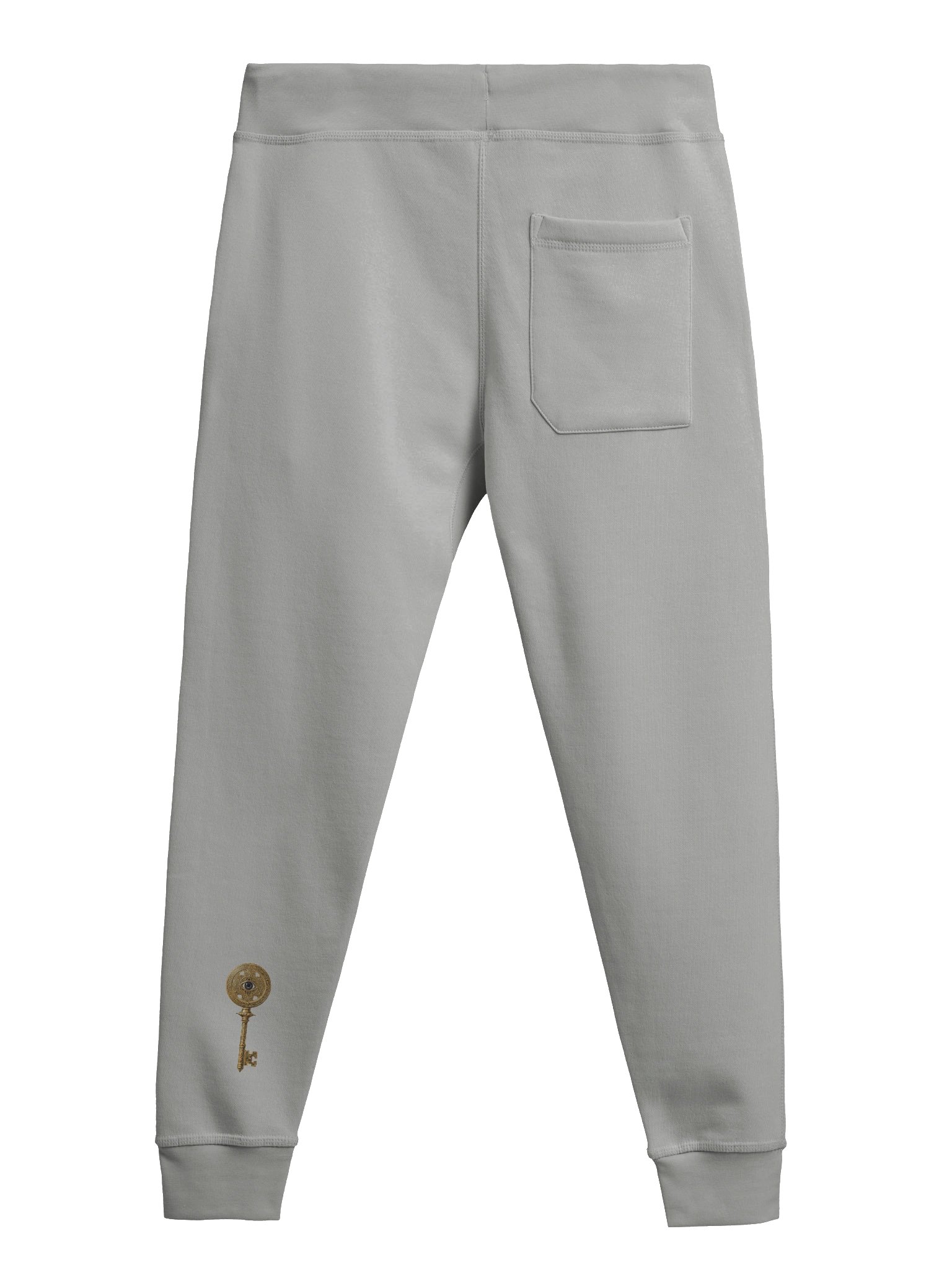The Gatekeeper’s Key Fleece Joggers – Right Thigh & Back Lower Leg Print | Black | product image (2)