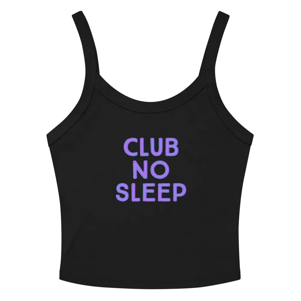 Club No Sleep - Micro Rib Tank Top product image (2)