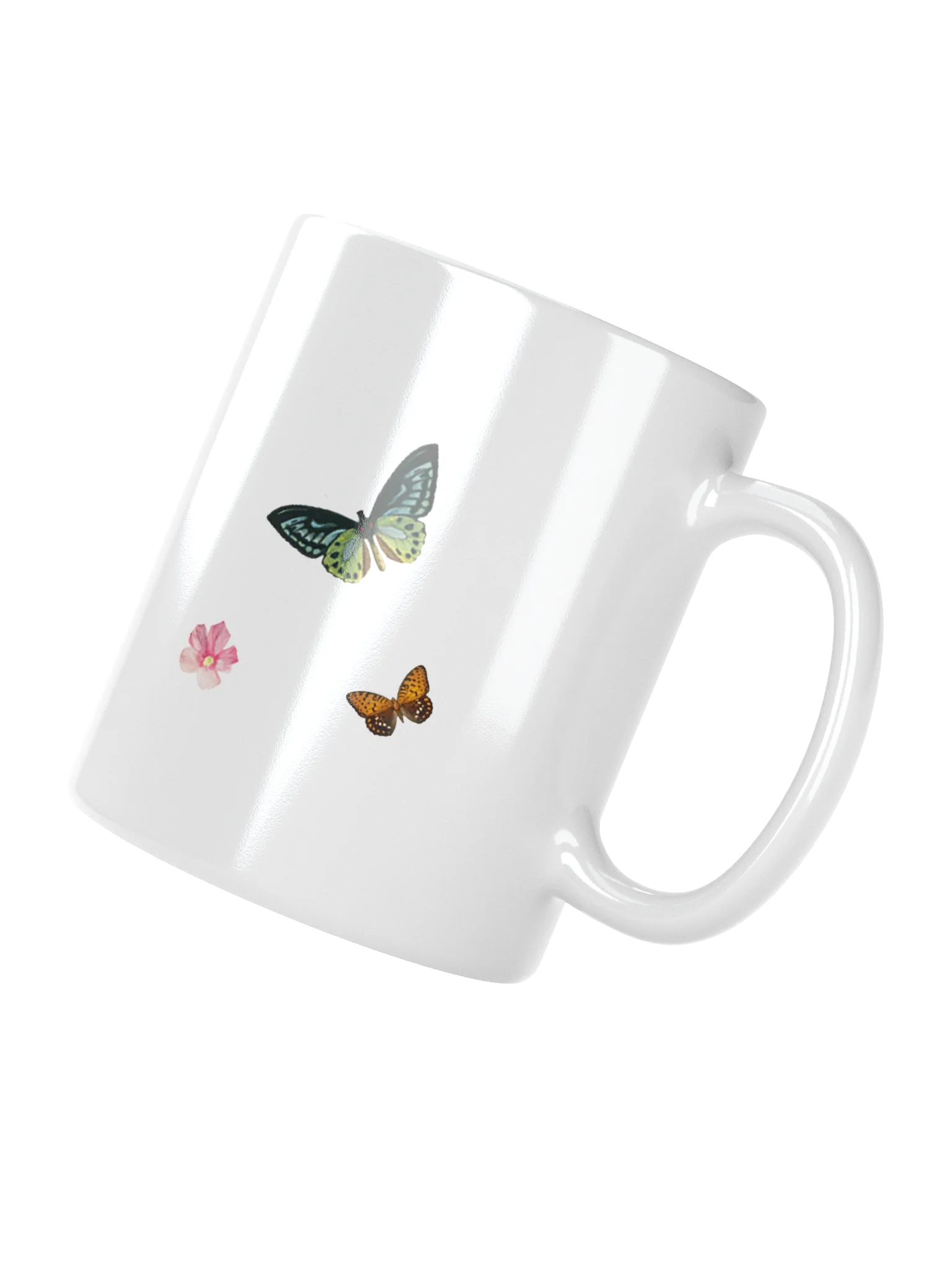2026 Yearly Text Floral & Butterfly Mug – Matthew 5:3 Ceramic Coffee Cup product image (4)