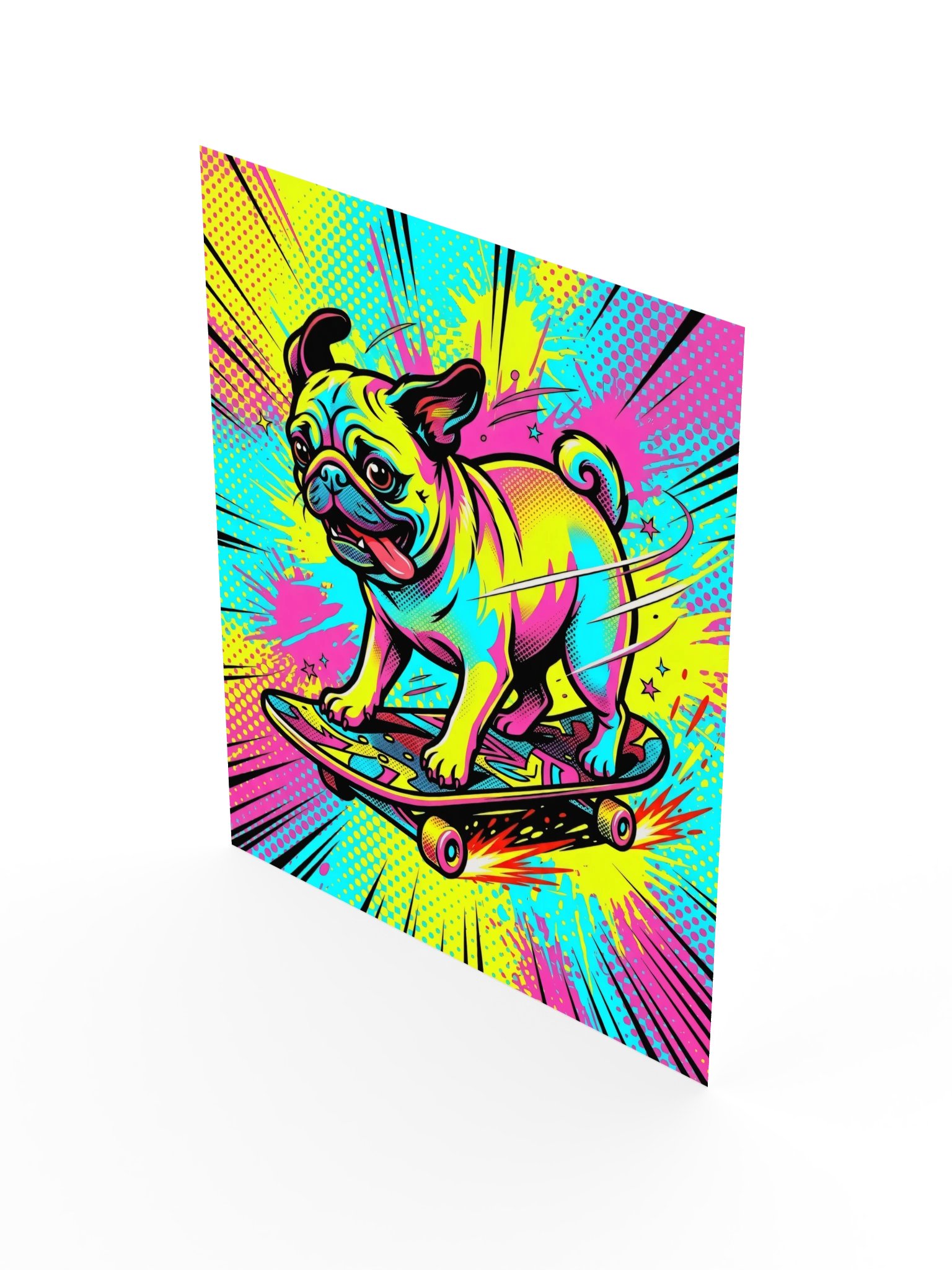 Kickflip Pug Poster product image (17)