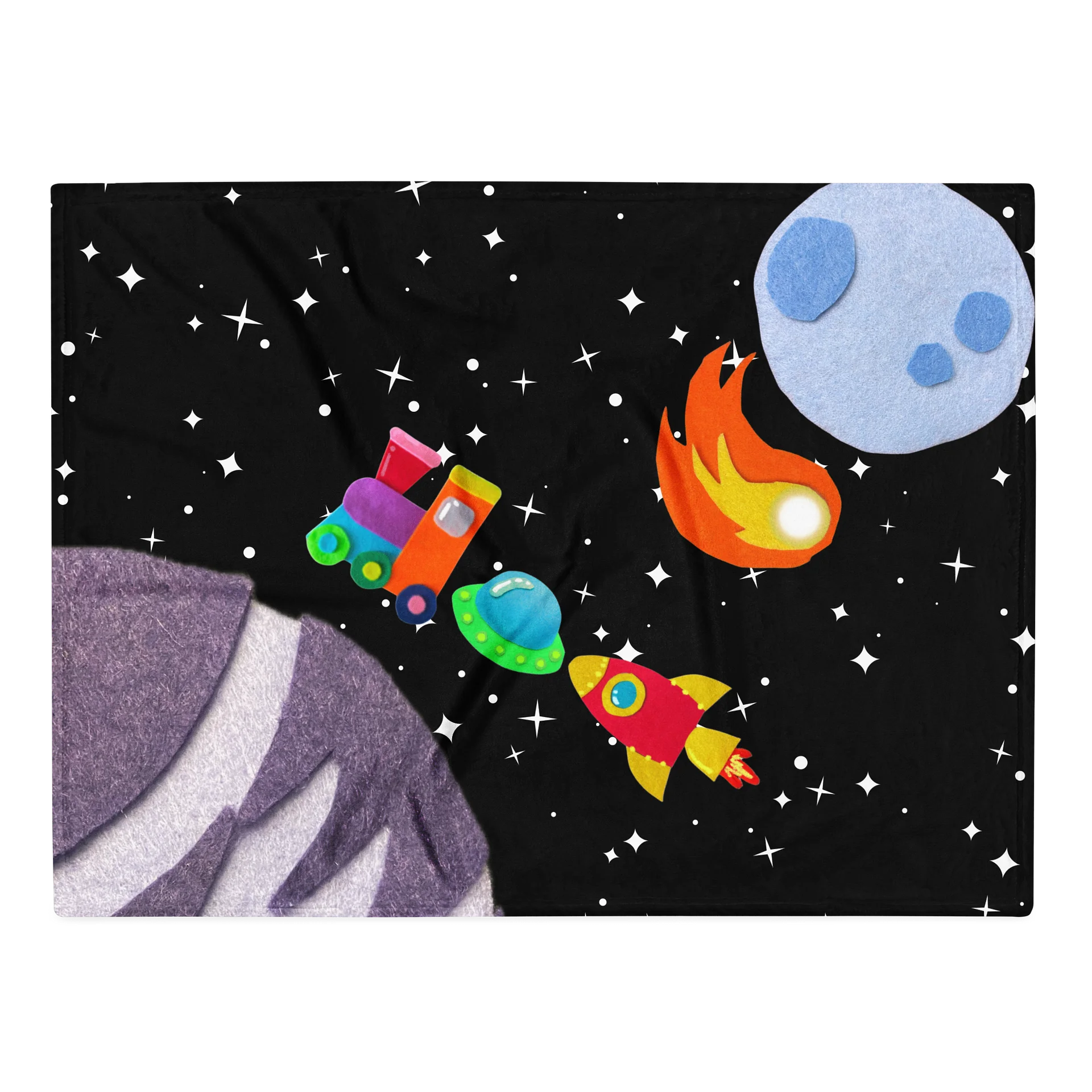 SPACE Train Blankie product image (1)