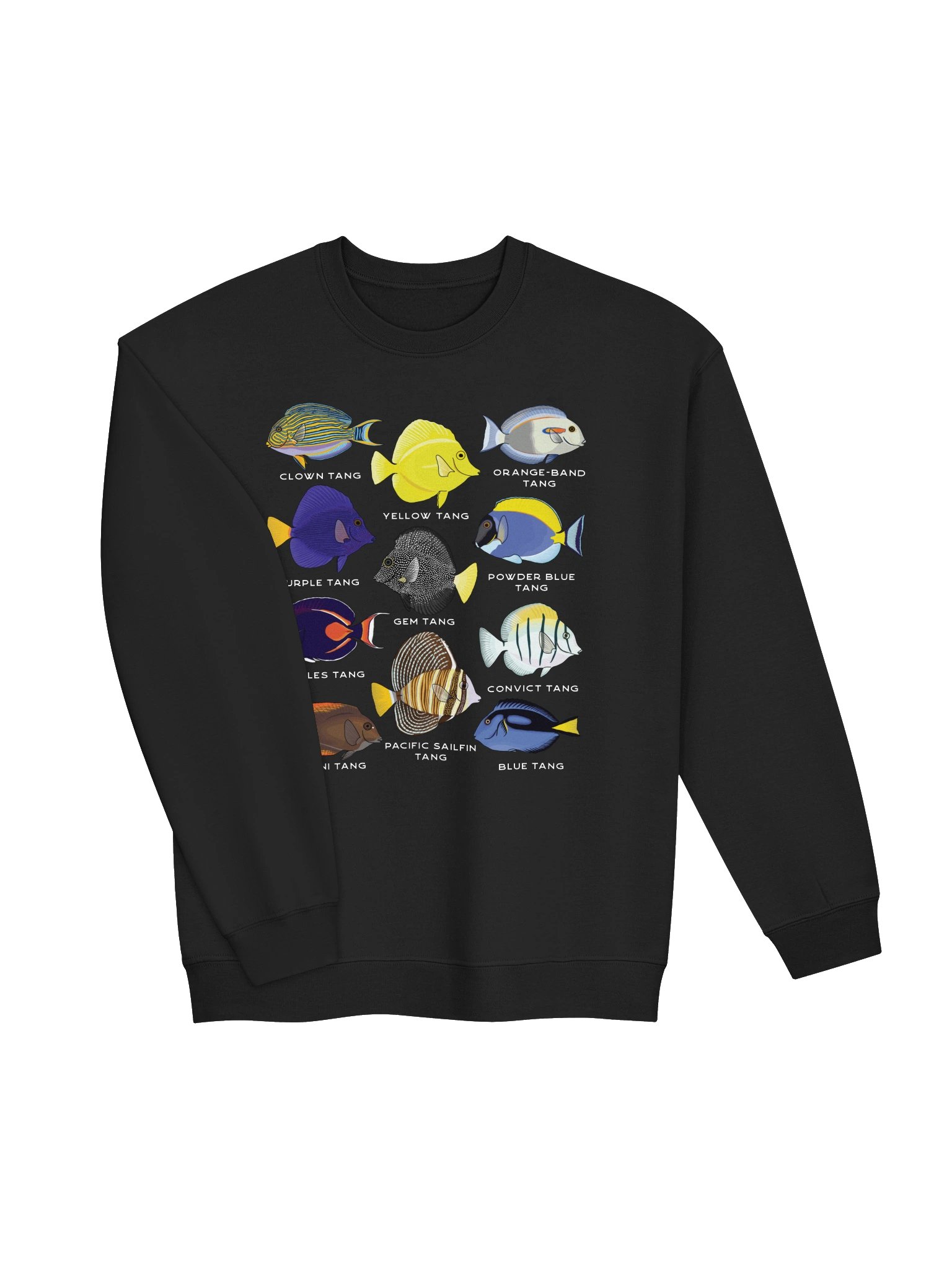 Tang Police(Front and Back Prints) Sweatshirt for Reef Aquarium Lovers product image (8)