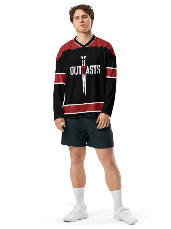Outcasts Hockey Jersey Red/Black product image (1)
