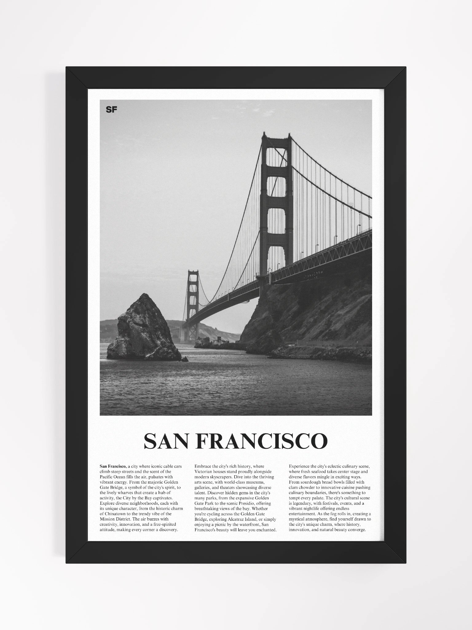 San Francisco 01 Newspaper Poster | Framed product image (5)