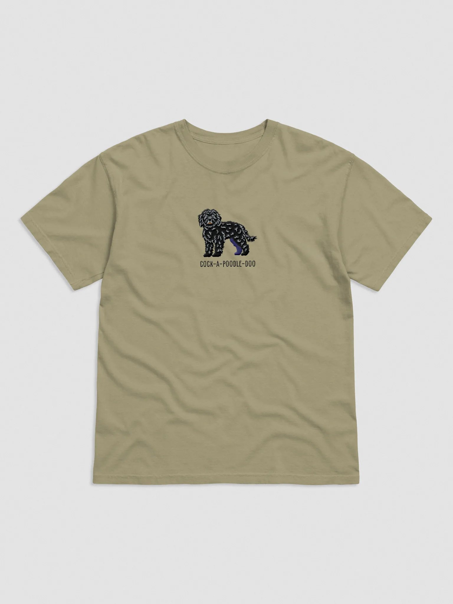 Cock-A-Poodle-Doo T-Shirt(Embroidered) of a Cockapoo(Black) product image (4)