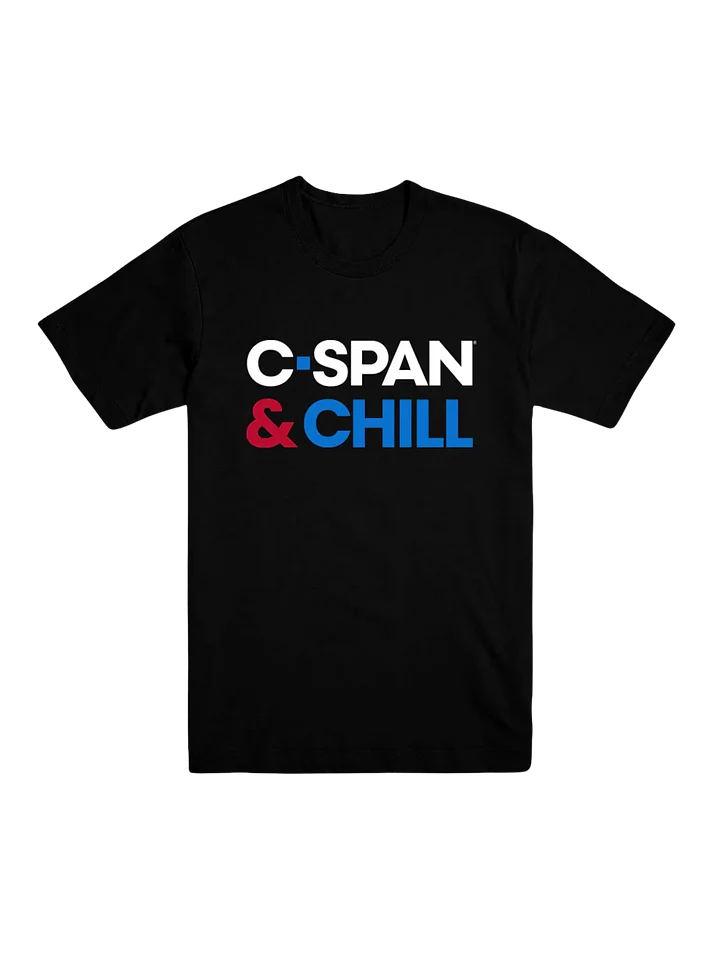 C-SPAN & Chill Black Unisex T-shirt product image (1)
