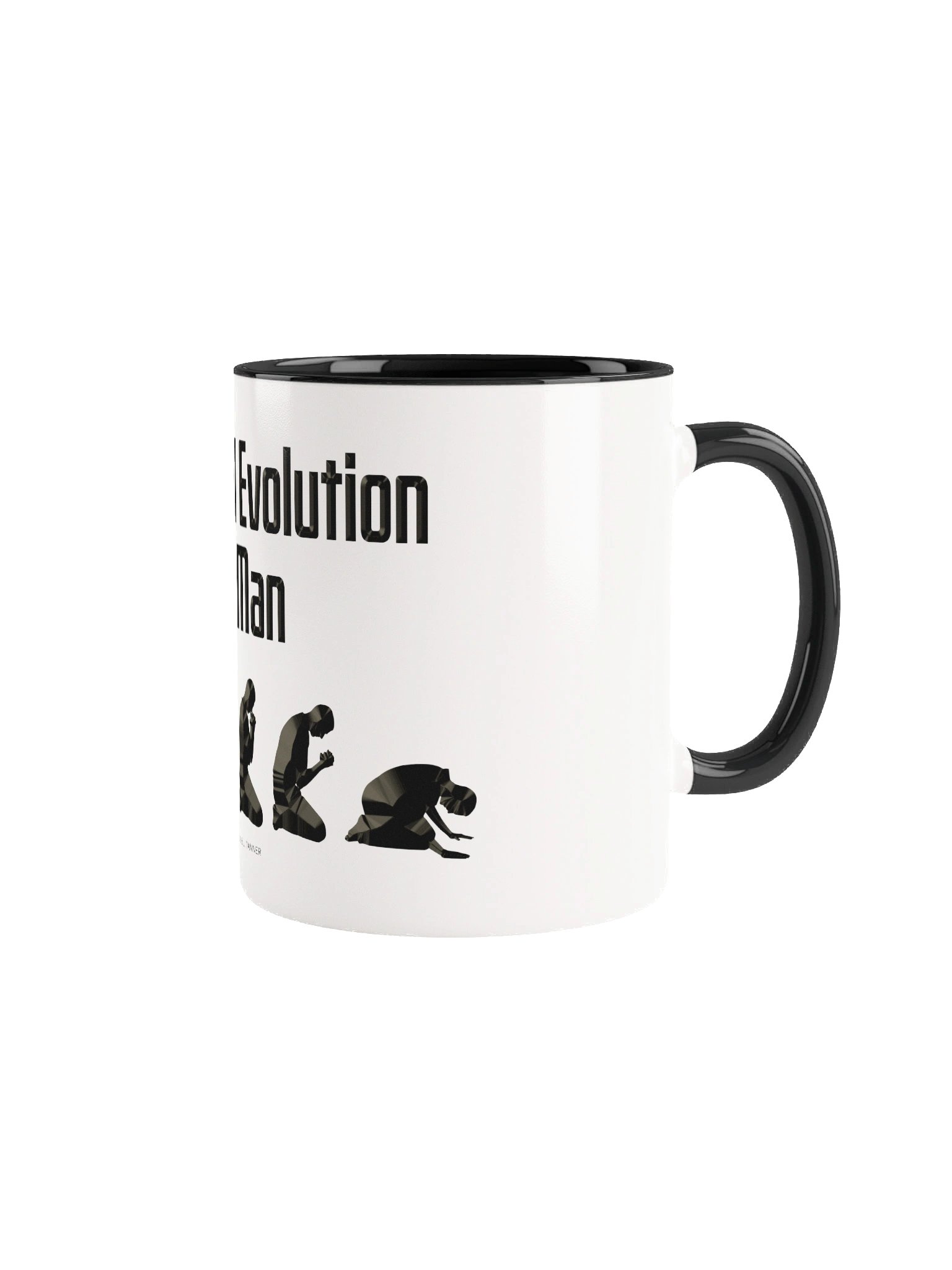 The Real Evolution of Man Blk, B & W Mug product image (1)