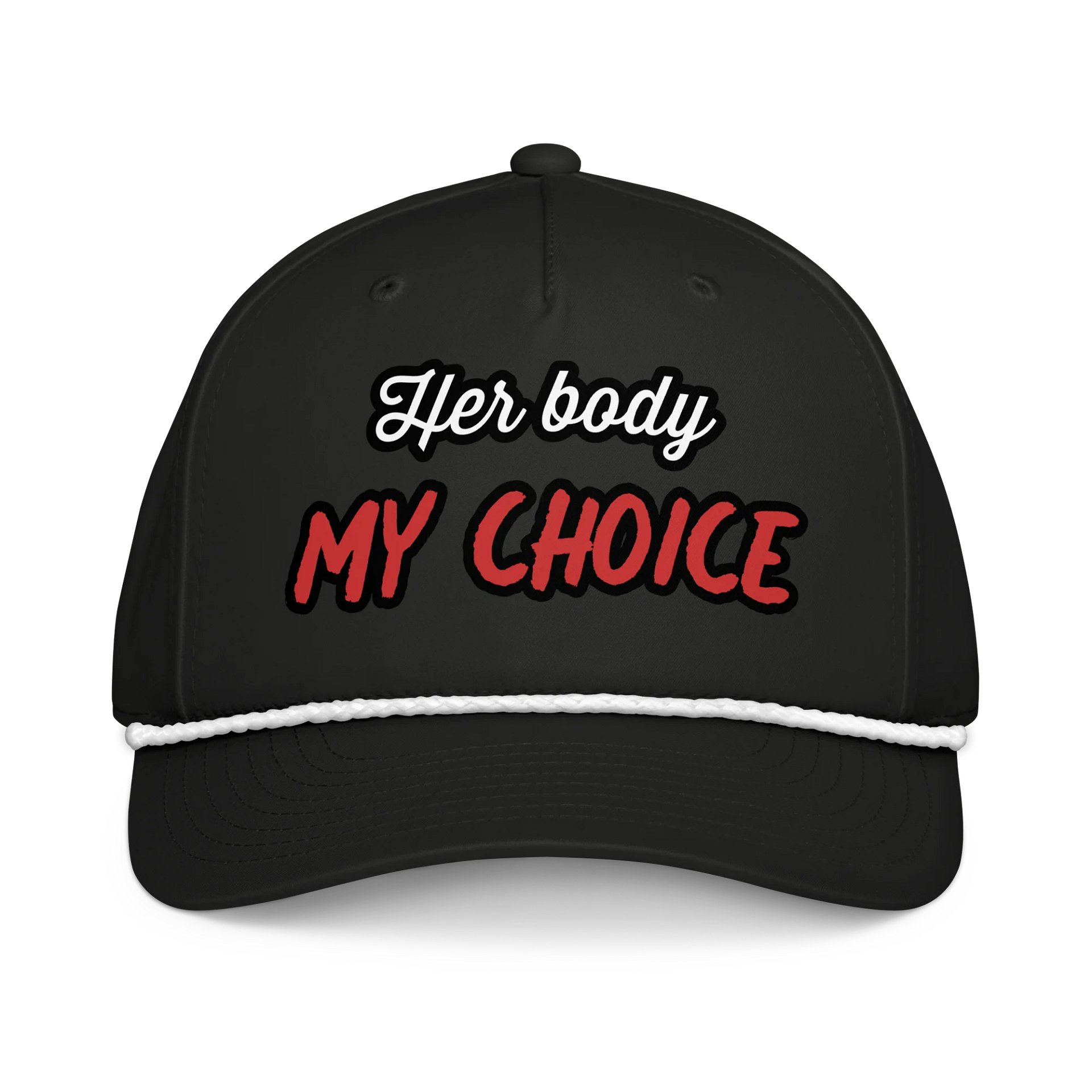 Her Body My Choice Rope Cap product image (1)