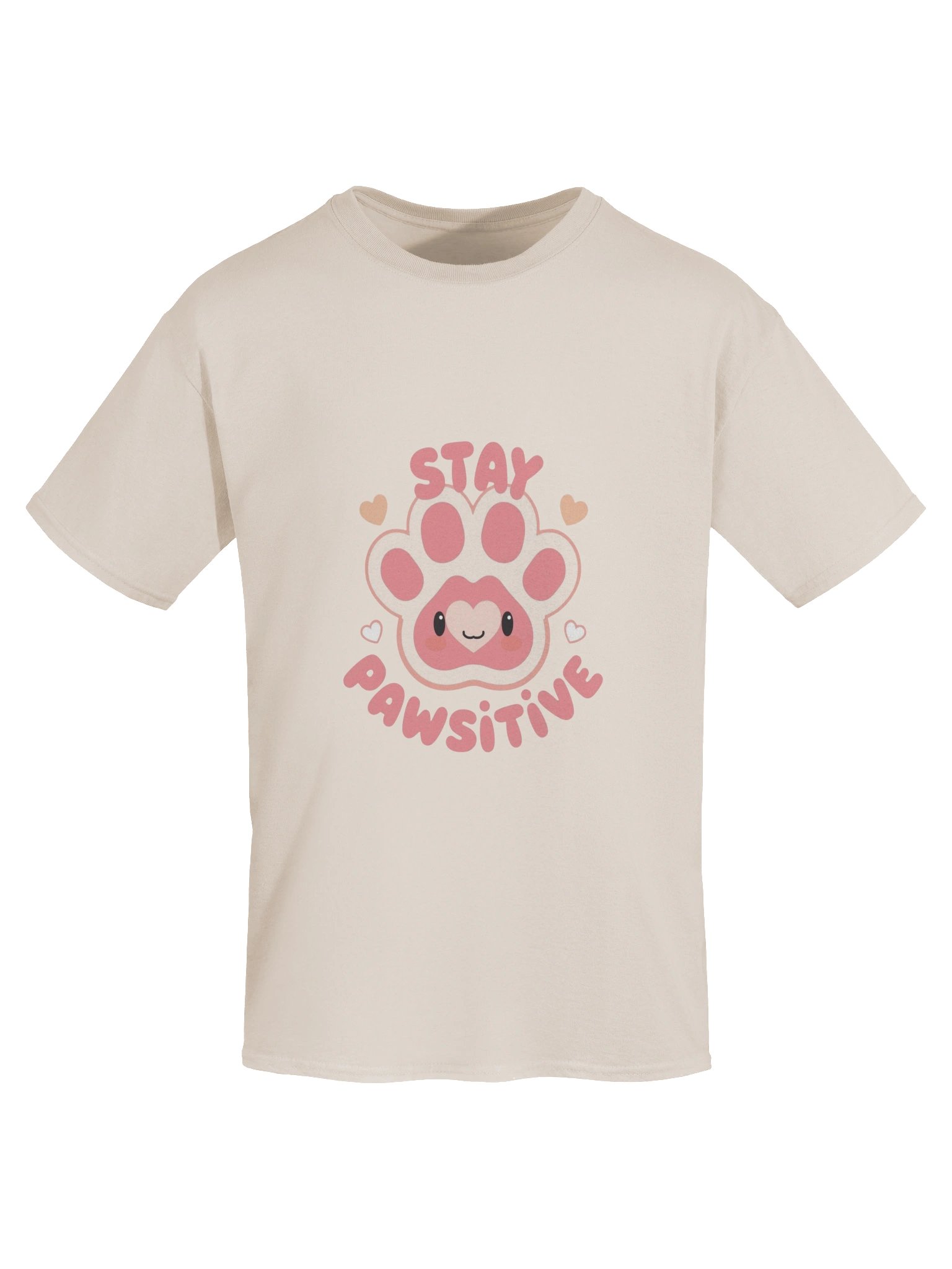 🩷Stay Pawsitive – Cute Kawaii Paw T-Shirt product image (91)