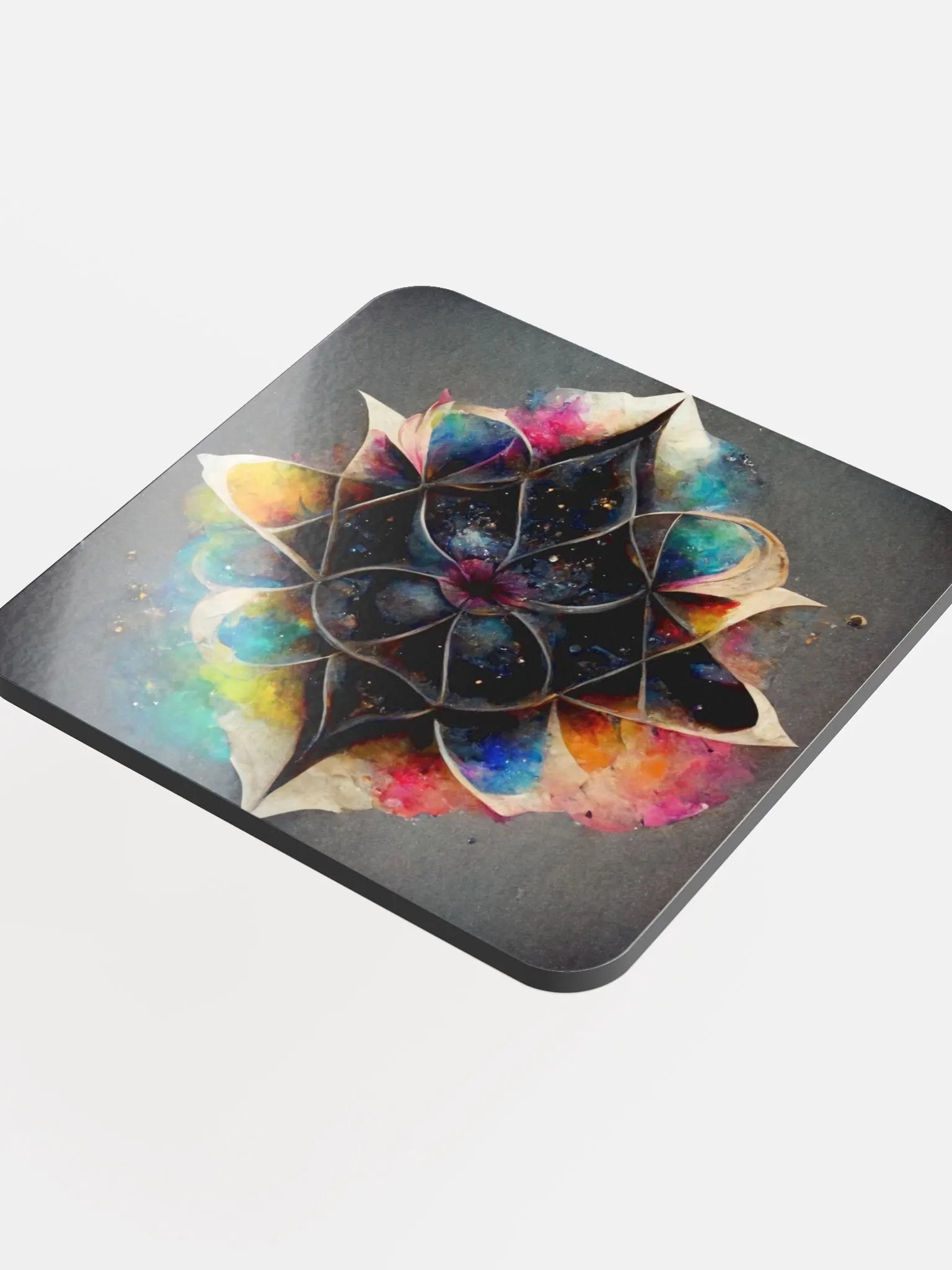 Mandala Magic Glossed Cork Coaster product image (4)
