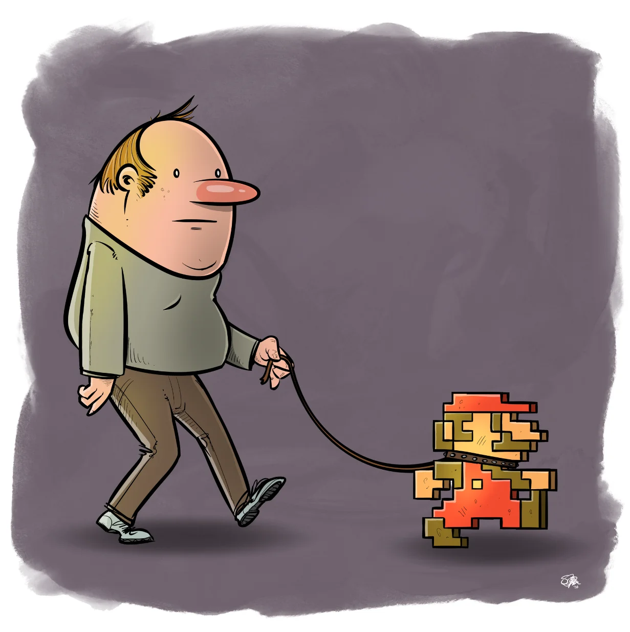 'Walking The Jump Man' print! product image (1)
