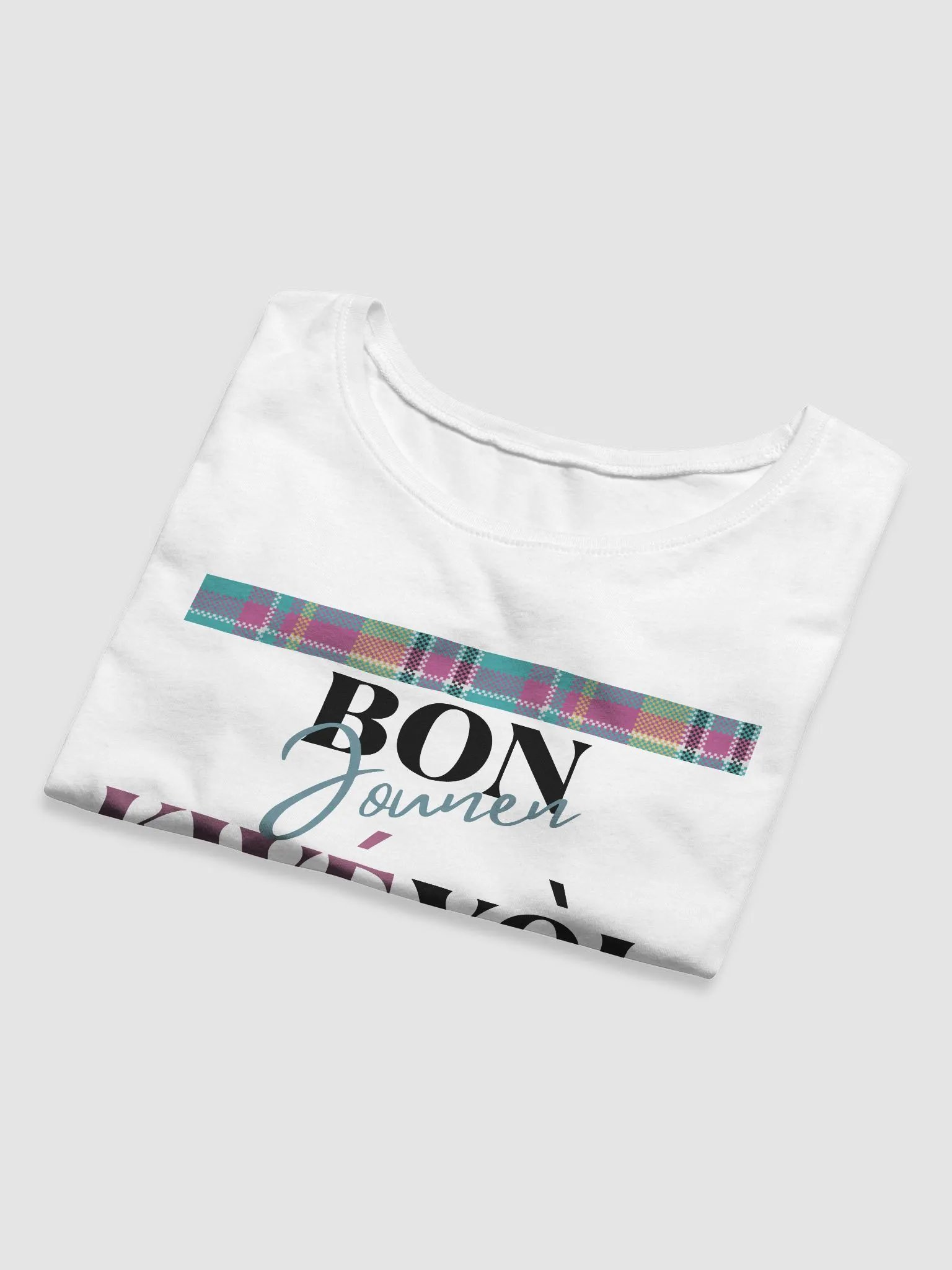 Kwéyòl Madras Paradise Crop Tee product image (20)
