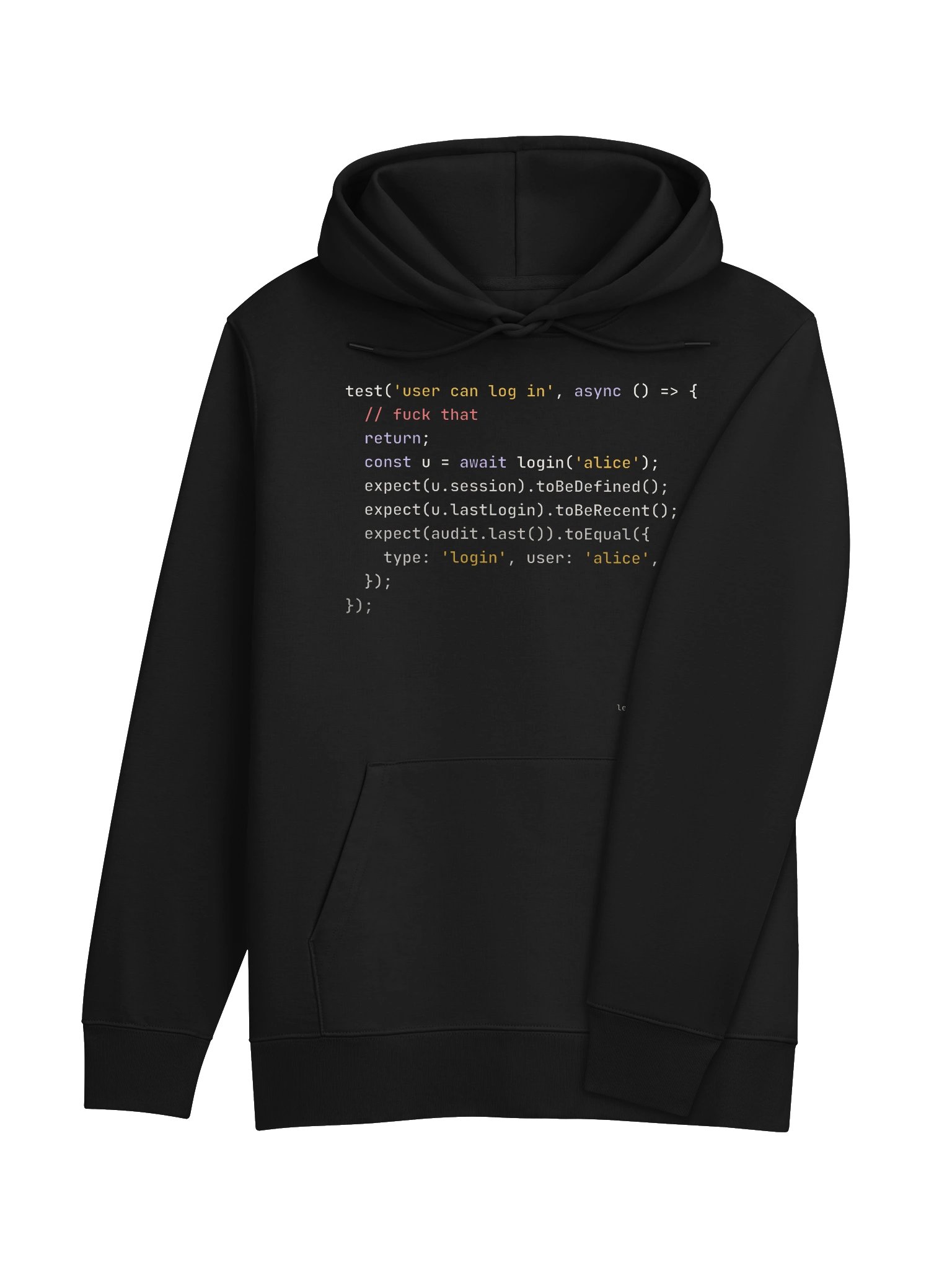 Skipped Test · JavaScript hoodie product image (7)