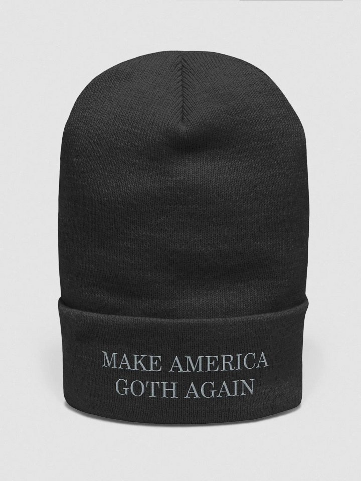 Make America Goth Again Beanie - Grey product image (1)